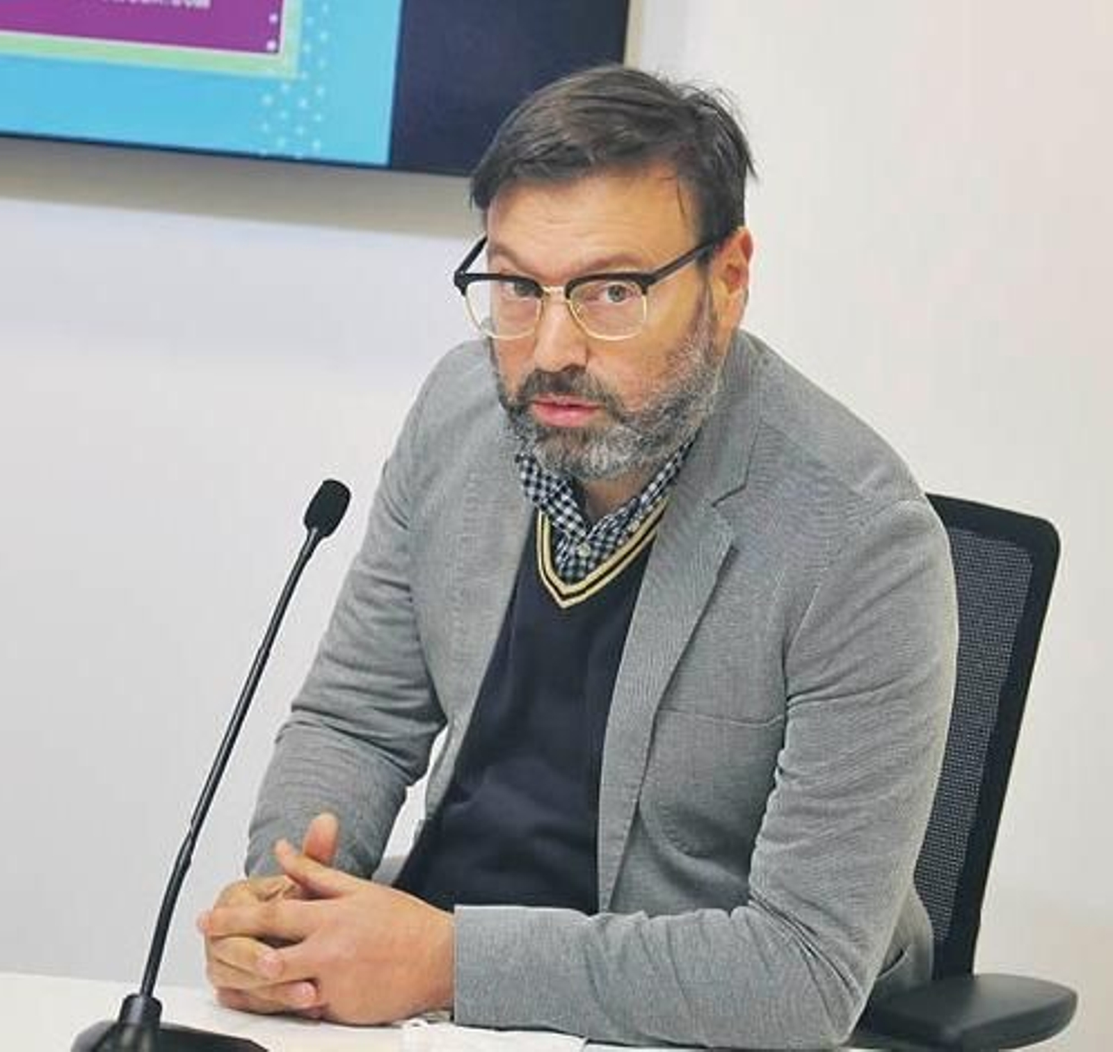 Juan Rivas, durante una presentación.
