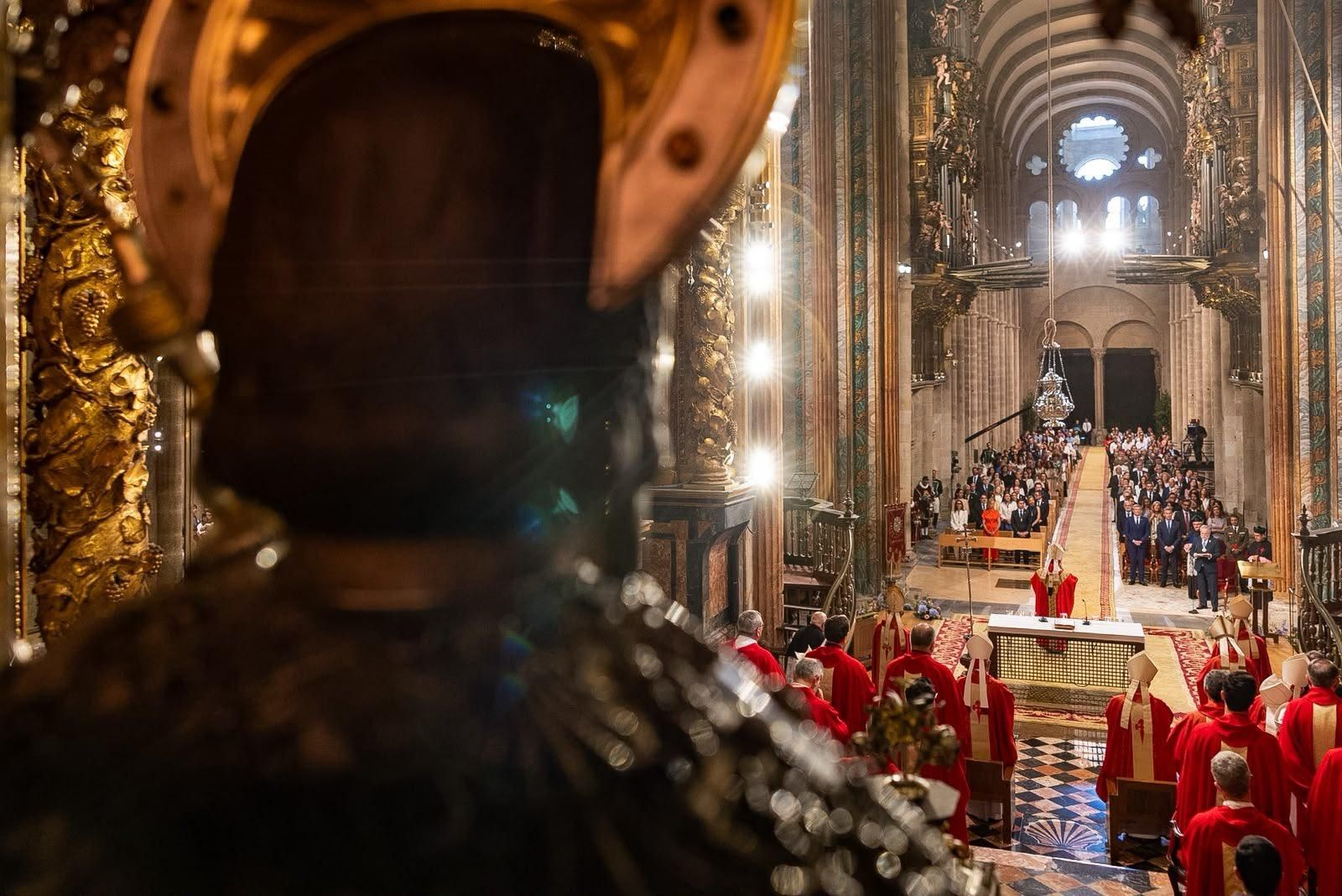 La catedral de Santiago durante el acto de Ofrenda al Apóstol 2026.