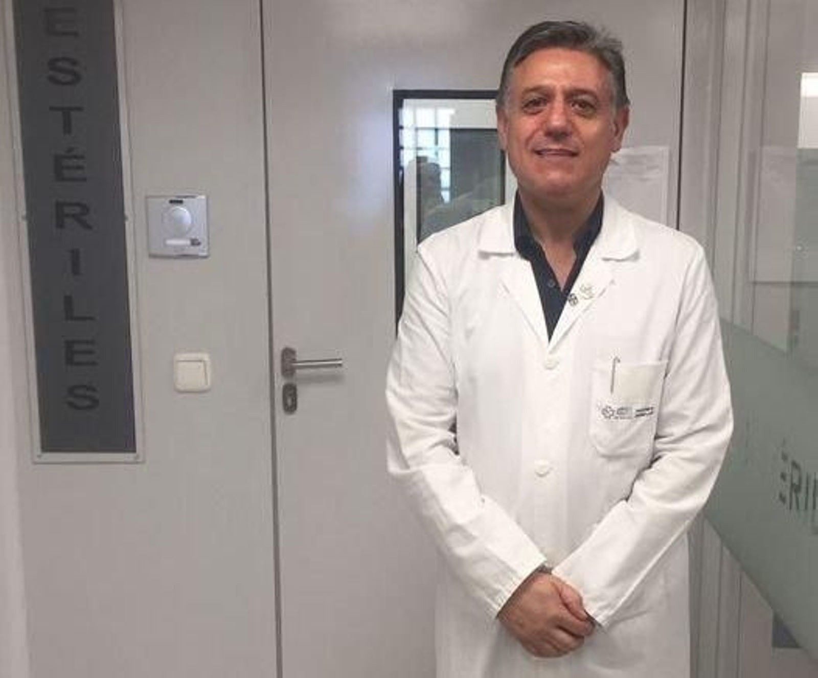 Crespo Diz, ayer en el Complejo Hospitalario de Pontevedra.