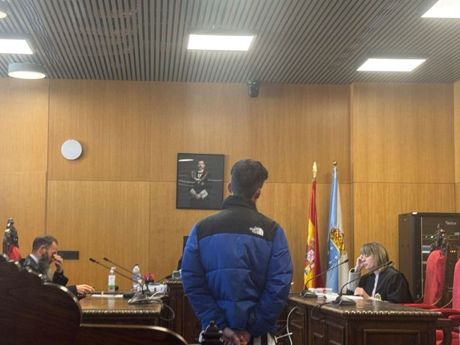 El acusado, ayer en el Penal 1 de Ourense.