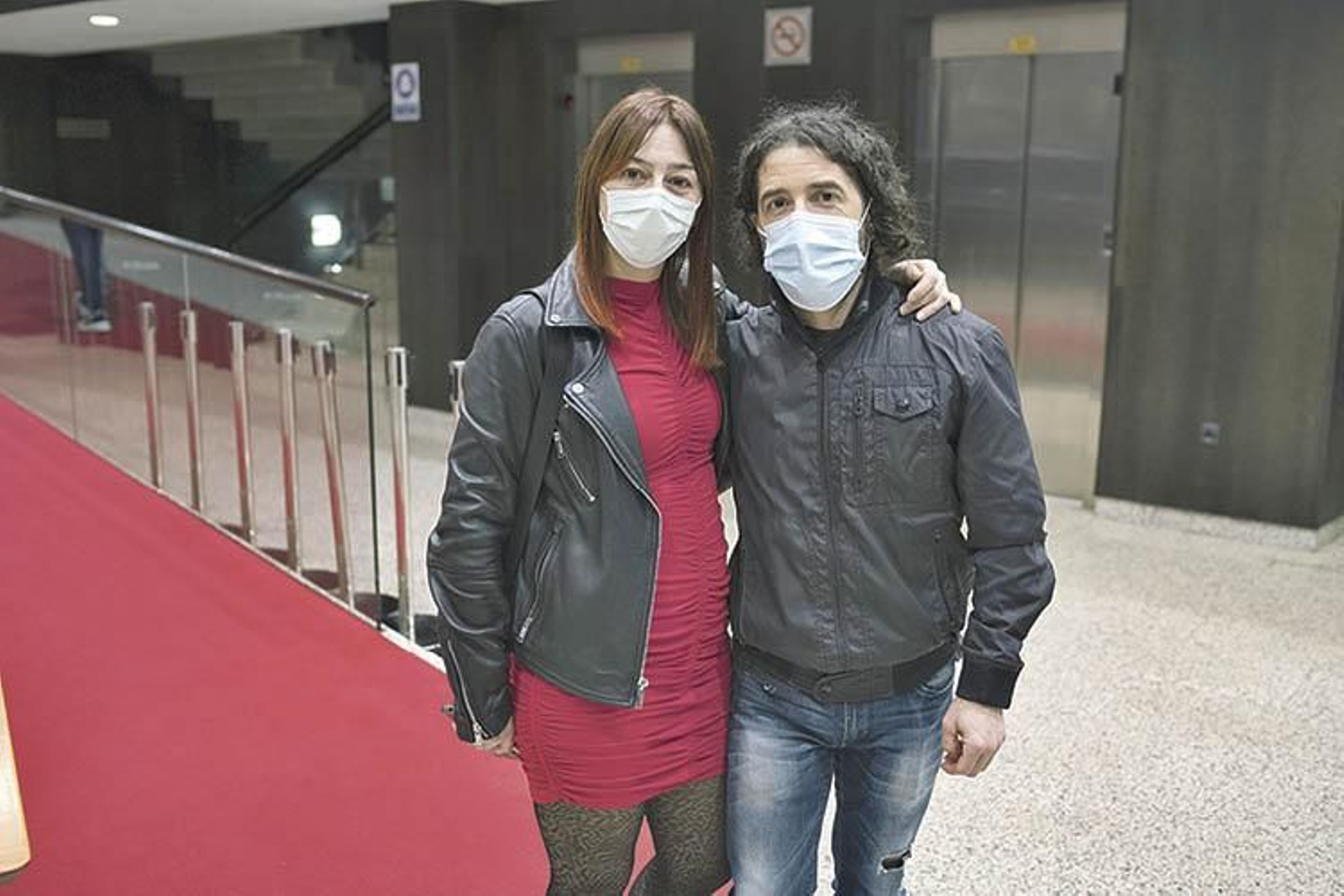 Lola Rico durante la inauguración.