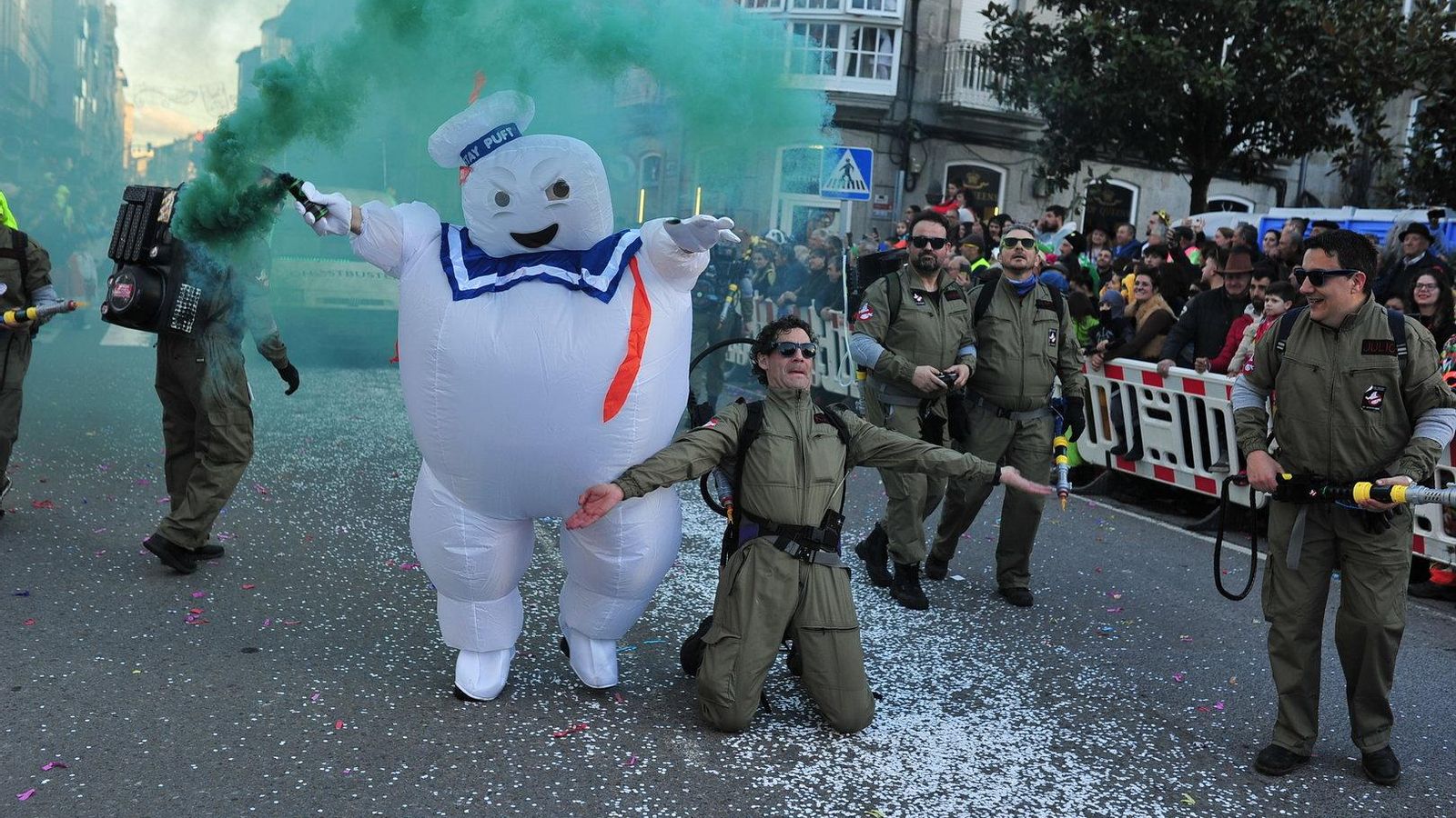 XINZO DE LIMIA 13/02/2024.- Desflie de marte de entroido en Xinzo. José Paz