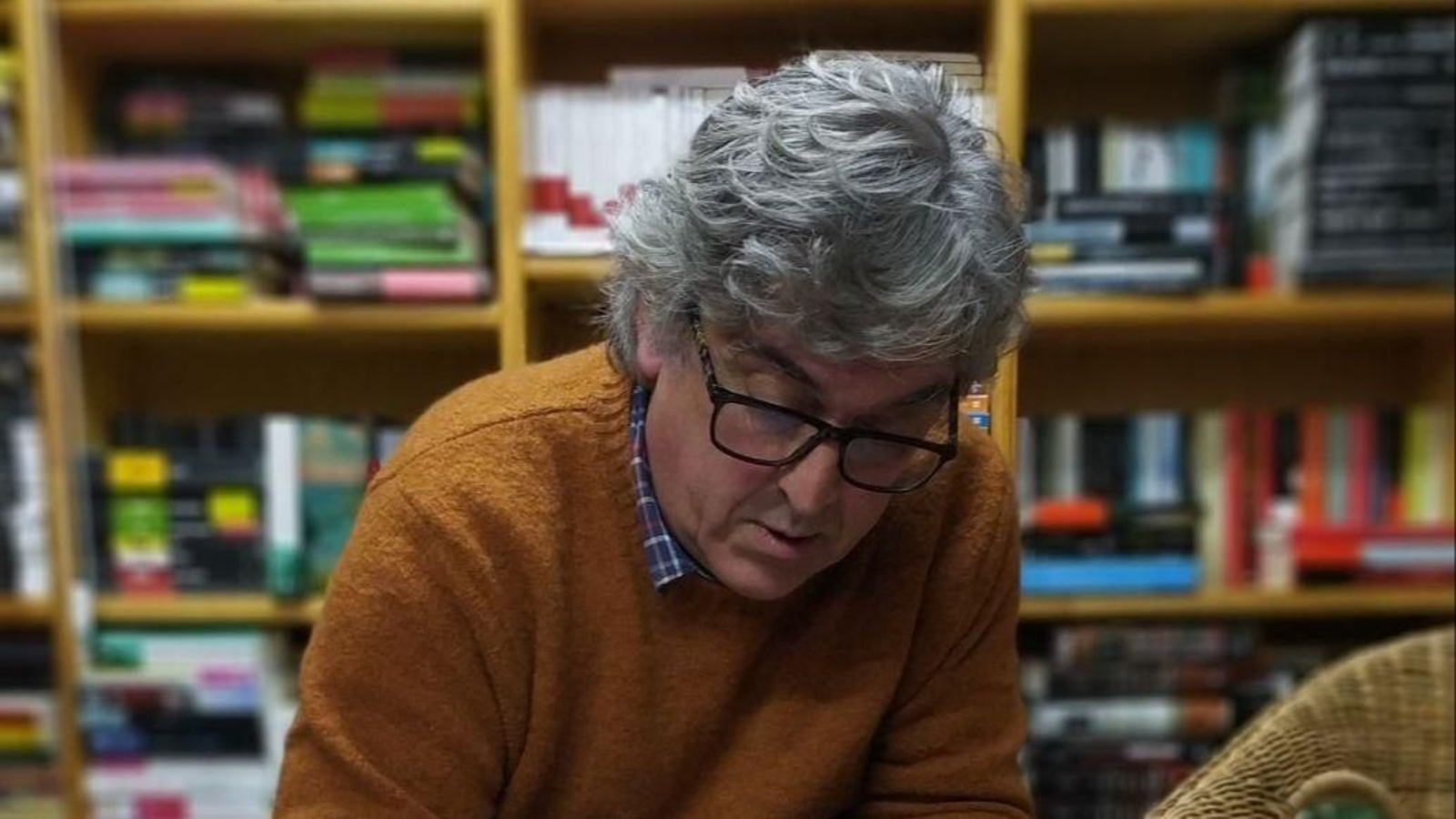 O escritor e editor Antón Mascato.