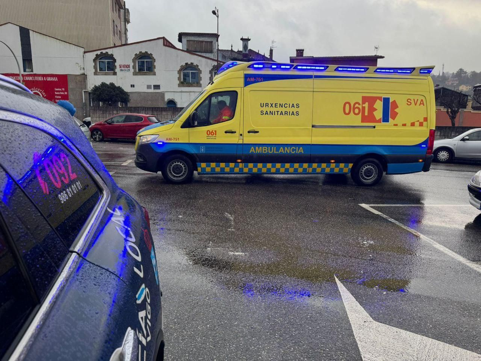Herida una mujer de 80 años tras ser atropellada en un parking de Vigo