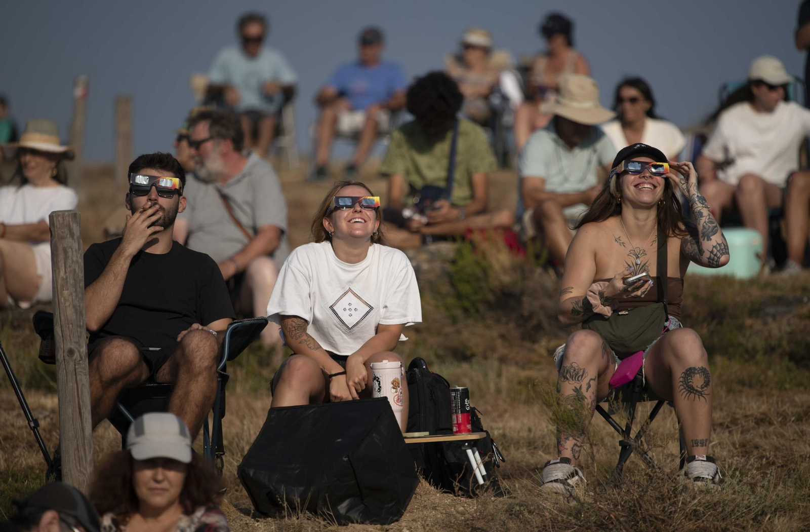 Galería | El observatorio de Trevinca, en A Veiga, vive una jornada histórica de eclipse
