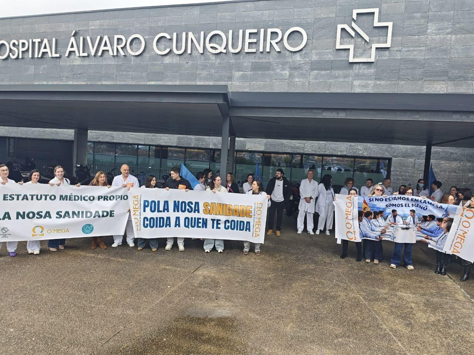 Una jornada de huelga en el Hospital Álvaro Cunqueiro de Vigo.