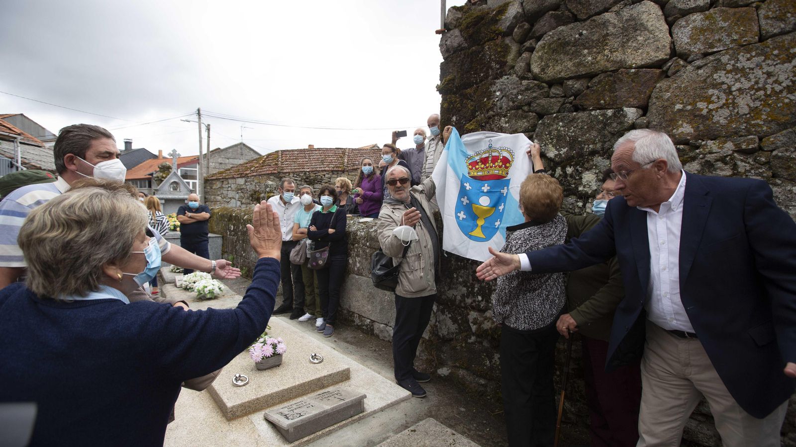 Un momento del acto en la parroquia de San Xoán de Randín. Foto: Xesús Fariñas