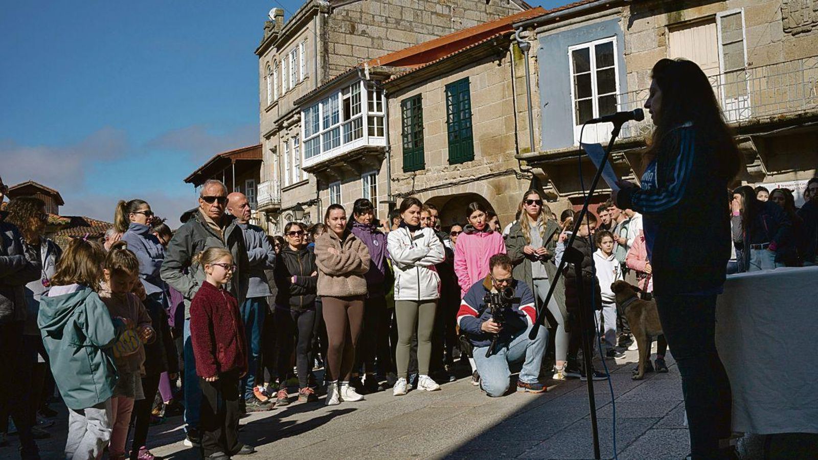 Lectura en Allariz del manifiesto por la igualdad.