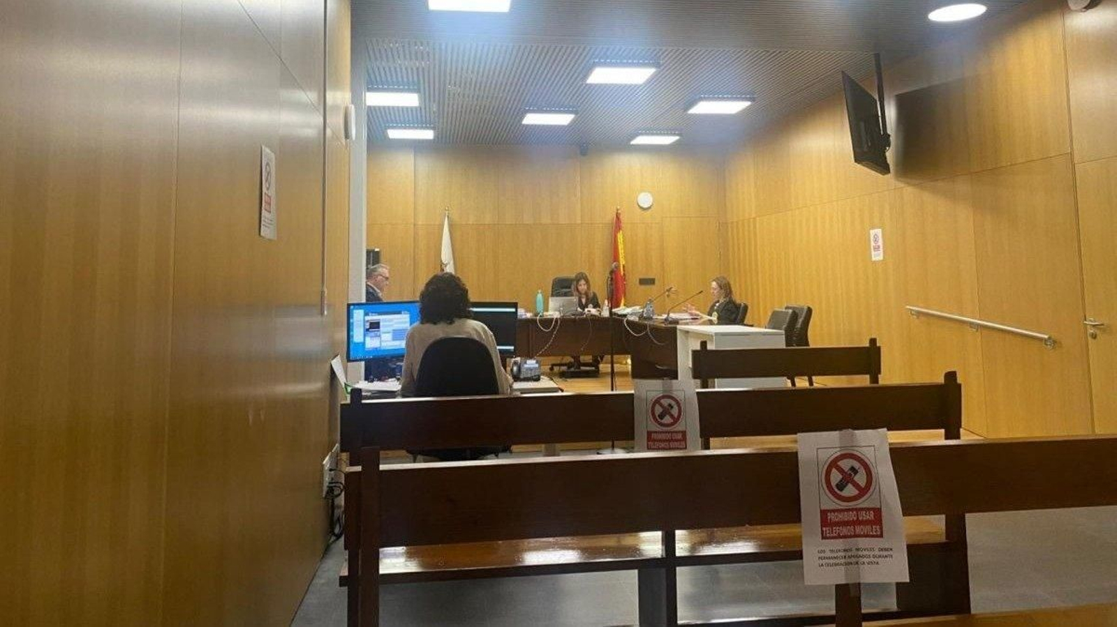 Momento del juicio, en el Penal 2..