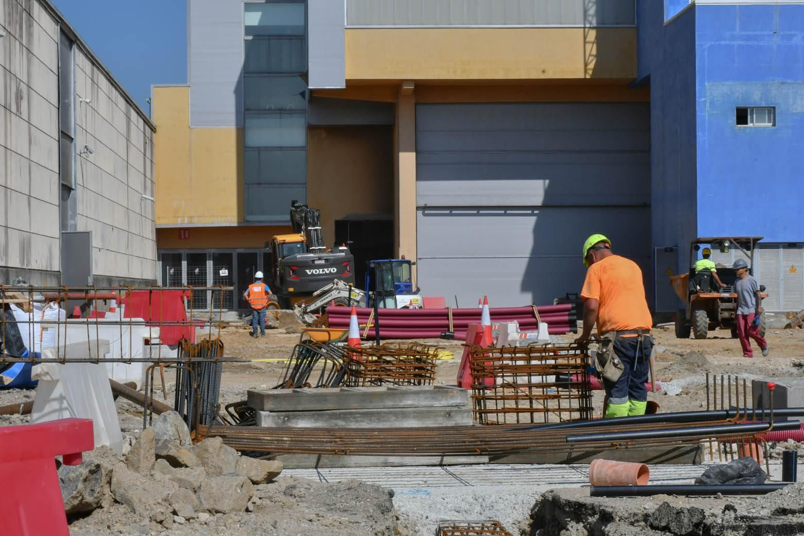 Estado actual de la obra de ampliación que se está llevando a cabo en Ifevi. Son 5.000 metros cuadrados más para el recinto ferial.