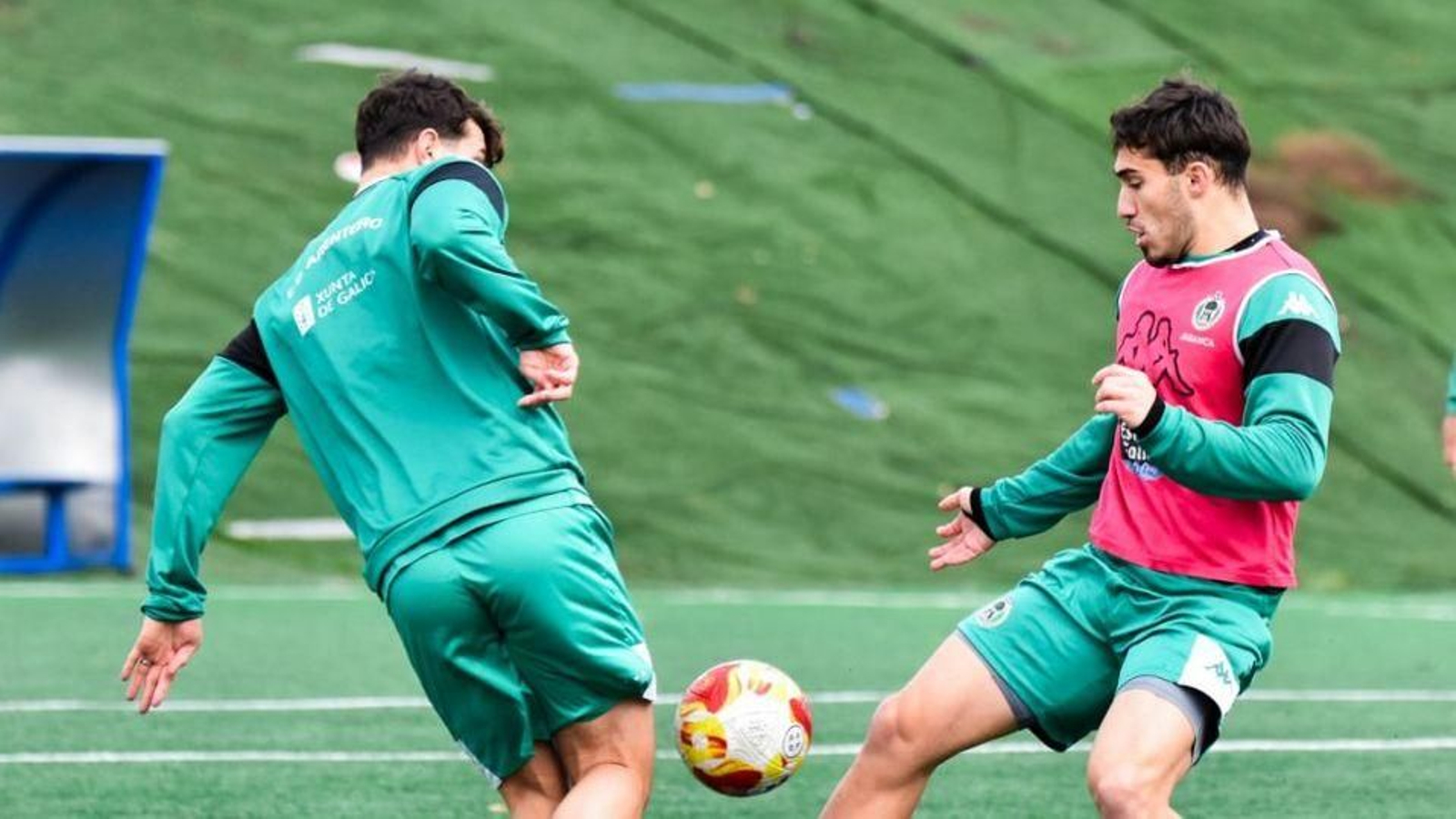 Último entrenamiento de los verdes en A Uceira.