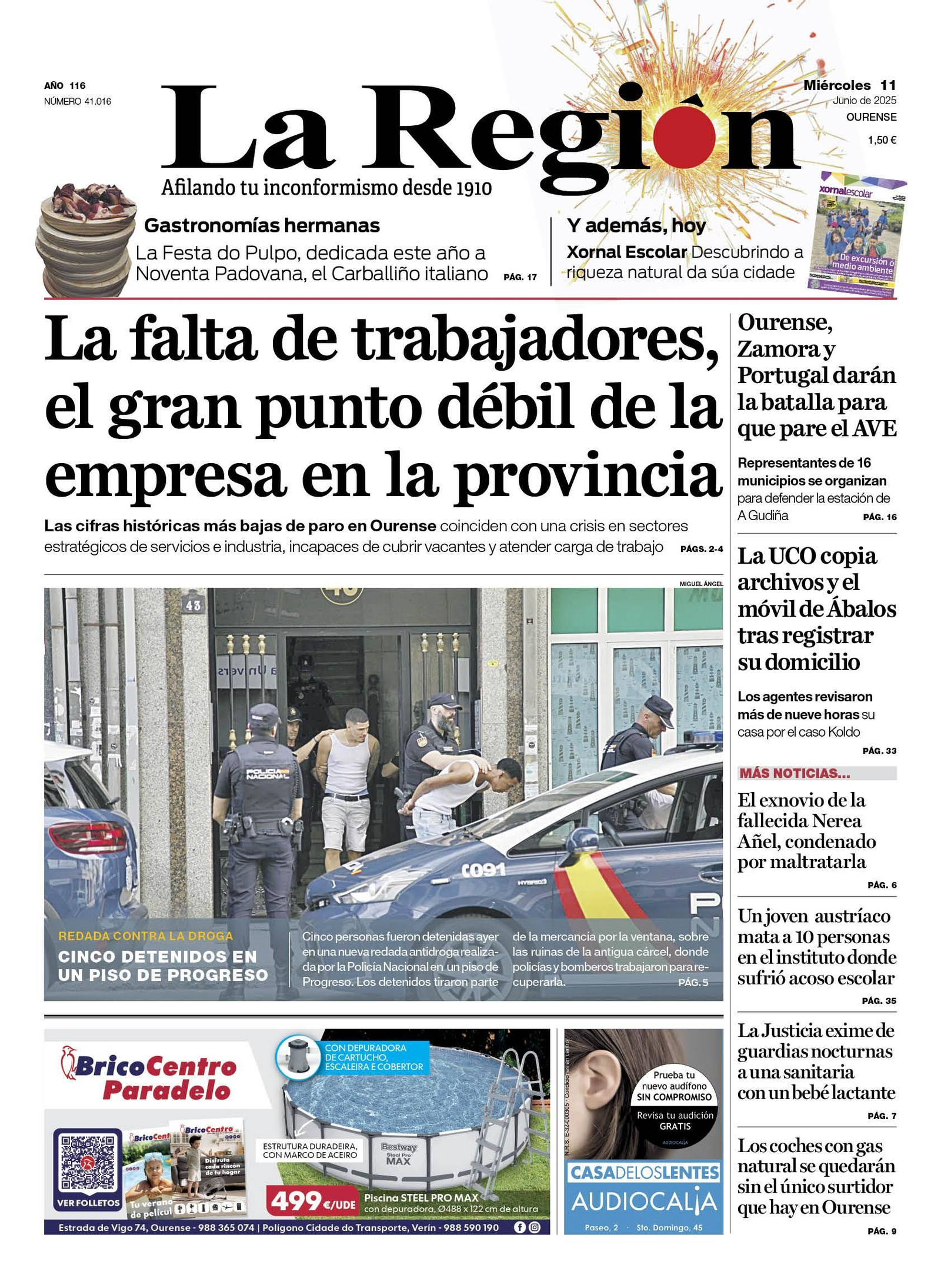 La portada de hoy.
