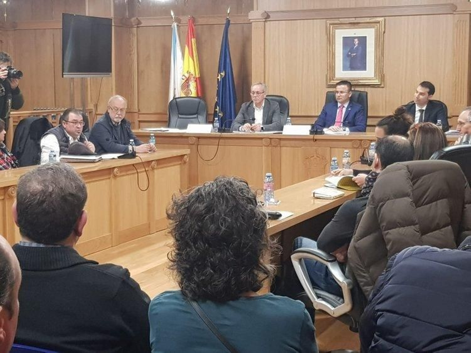A xuntanza tivo lugar no Salón de Plenos de Xinzo.