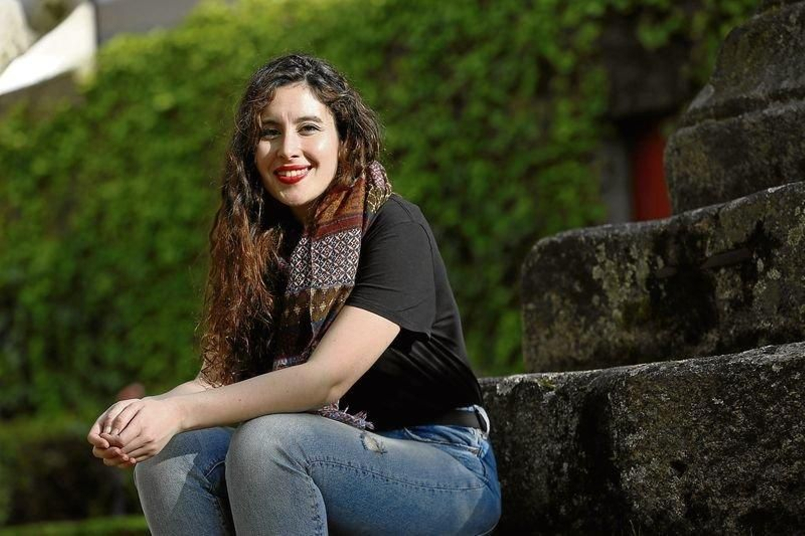 A poeta ourensá Arancha Nogueira.