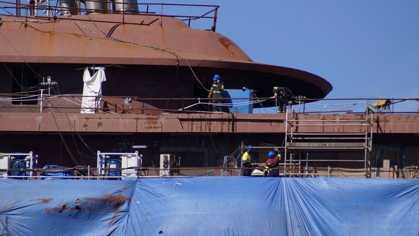 La industira naval ha aumentado en los últimos meses sus trabajos de reparación para diversificar su actividad.