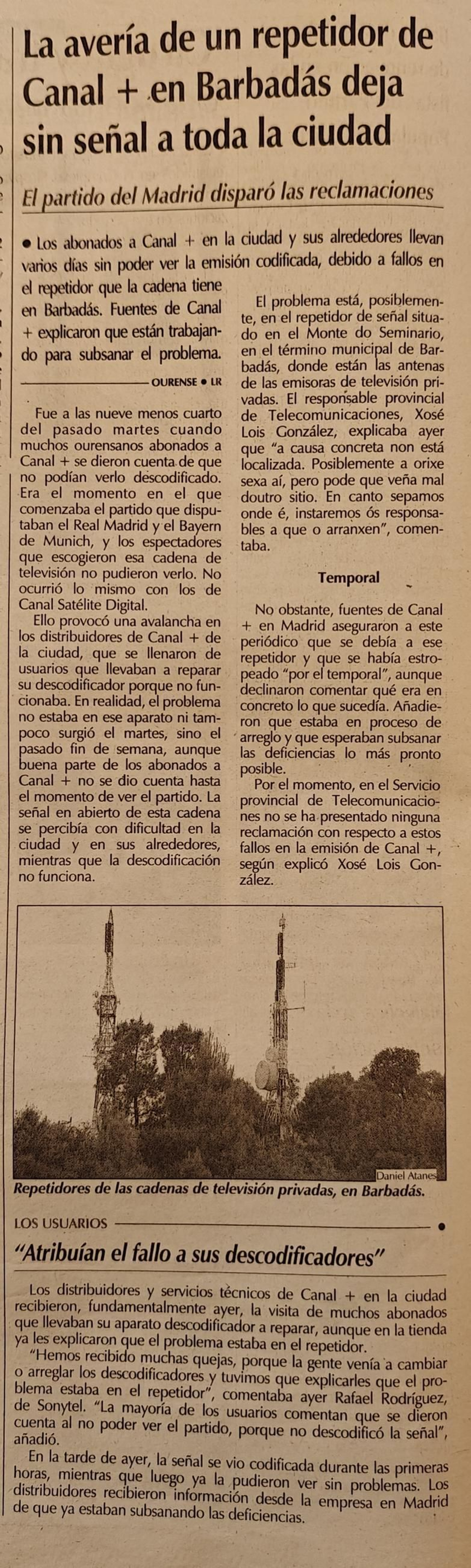 4 de mayo de 2001.