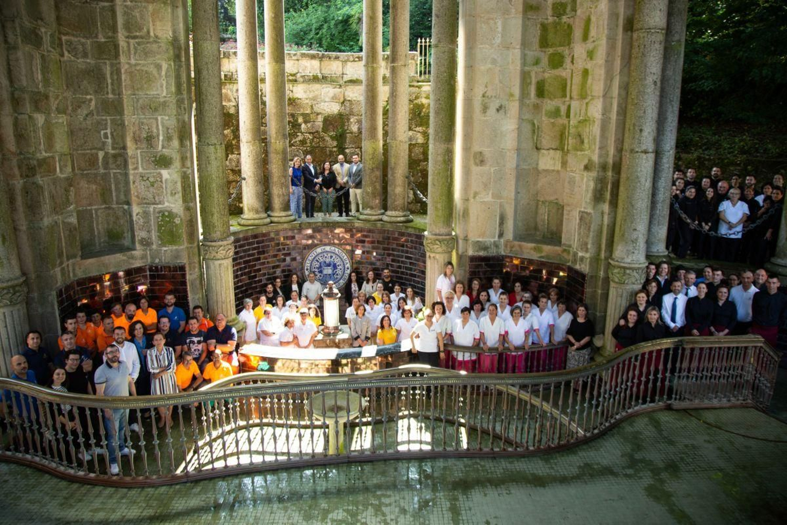 La familia del Balneario de Mondariz.