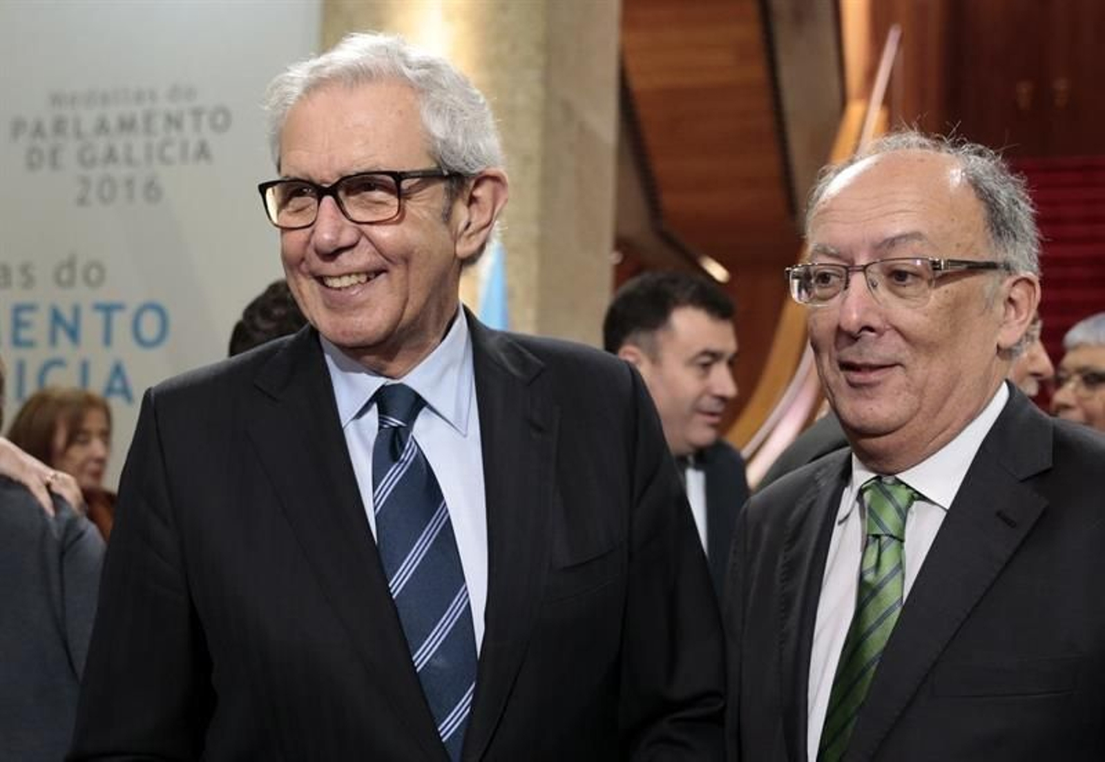 Los expresidentes socialistas de la Xunta, Touriño y González Laxe.