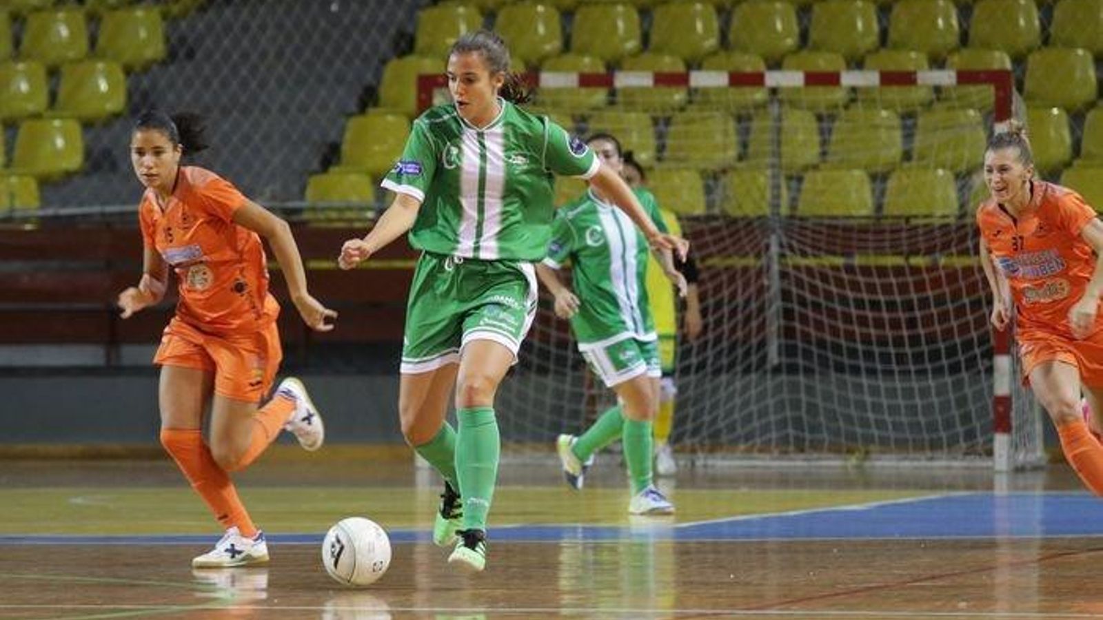 Futbol Sala. Pabellon de Os Remedios. Primera Division Femenina. Cidade de As Burgas - Burela. 