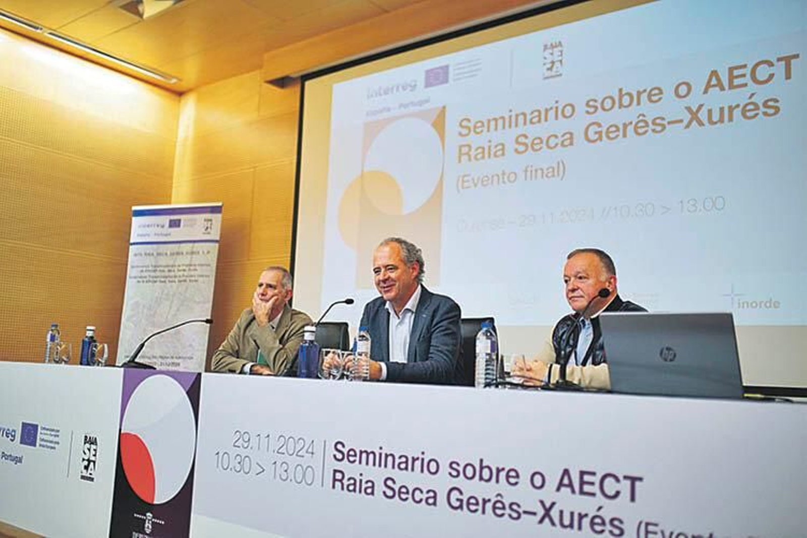 Xosé Lago, Manoel Batista e Javier Rodríguez-Nóvoa. (Foto: Sandra Iglesias)