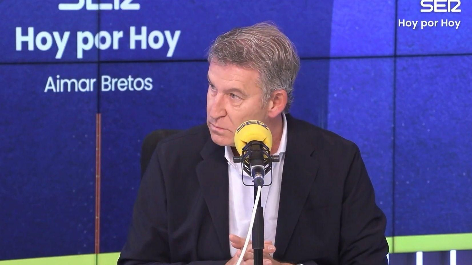 Feijóo en una entrevista este viernes en la SER.