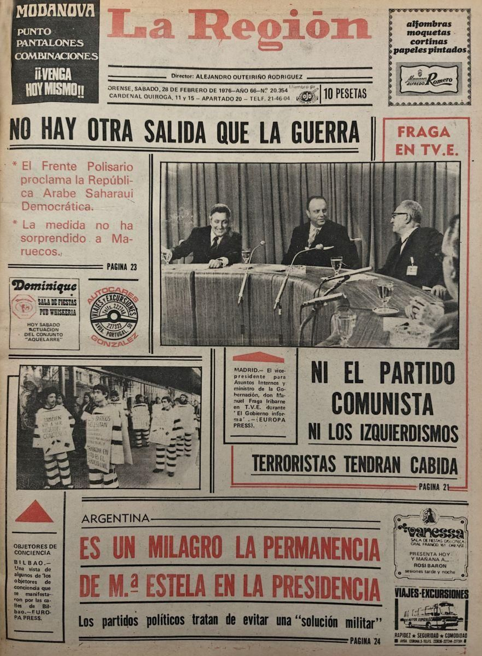 La primera 28 de febrero de 1976