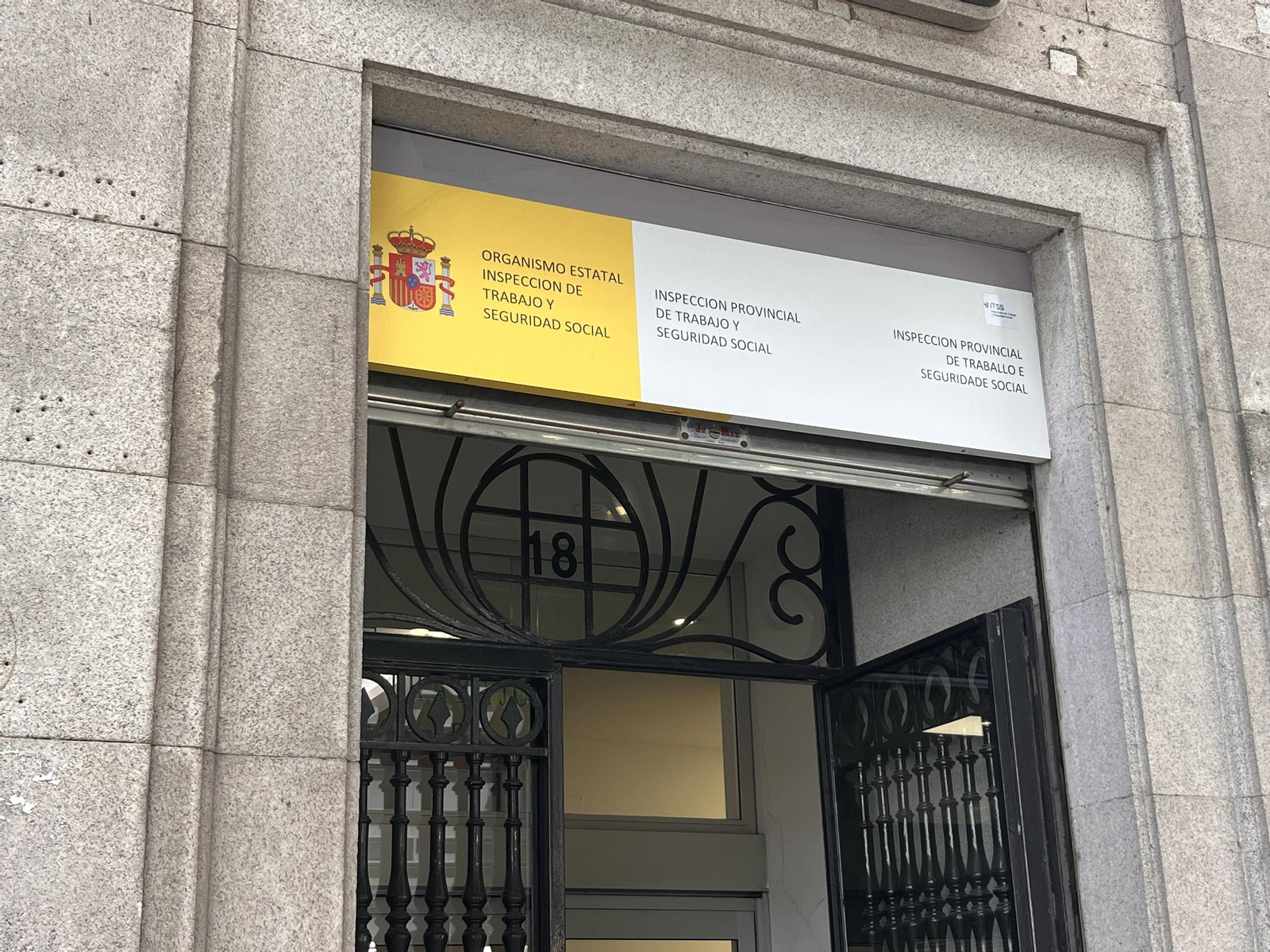 La sede de la Inspección del Ministerio de Trabajo en Vigo, en Cánovas del Castillo.