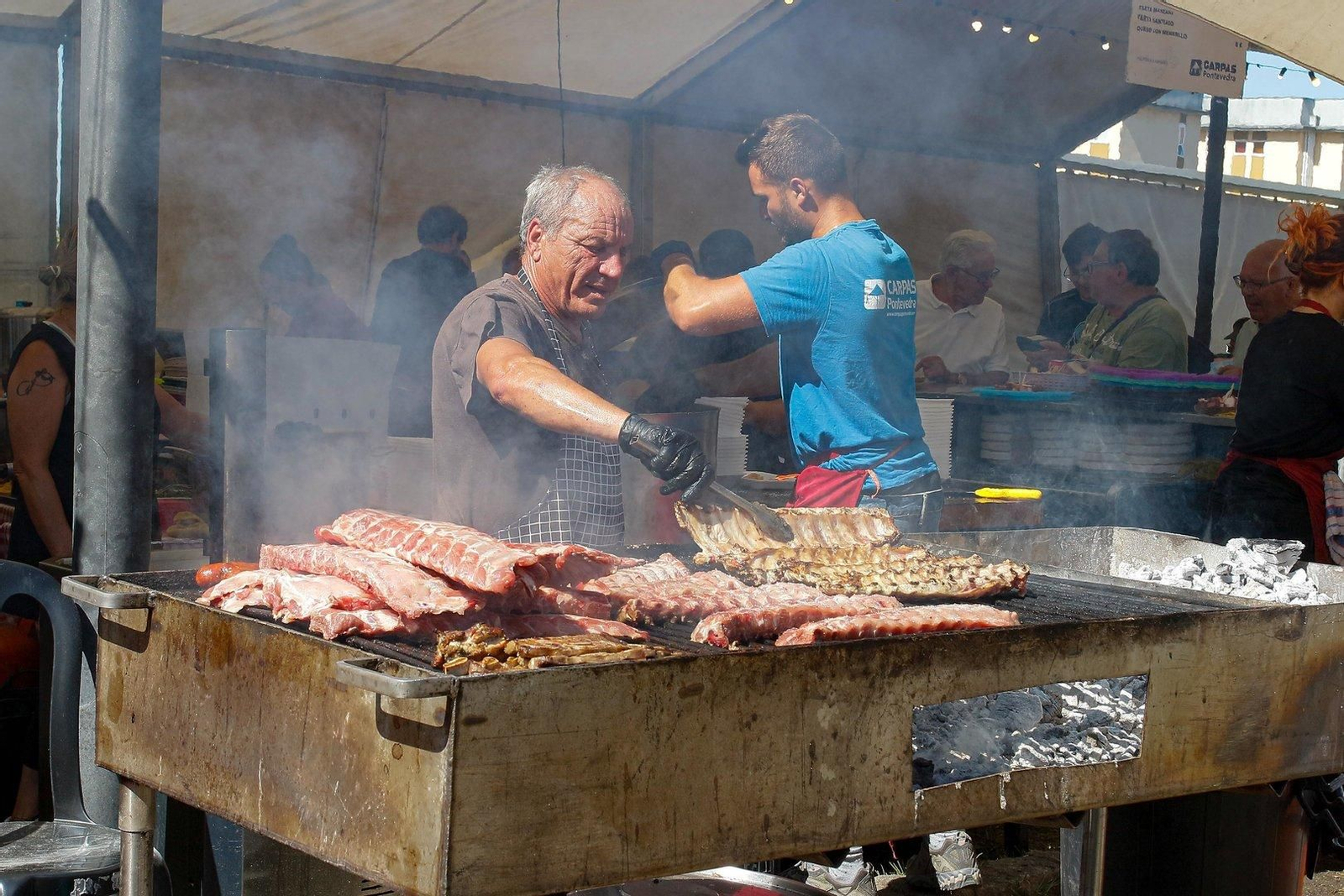Churrasco por San Roque.