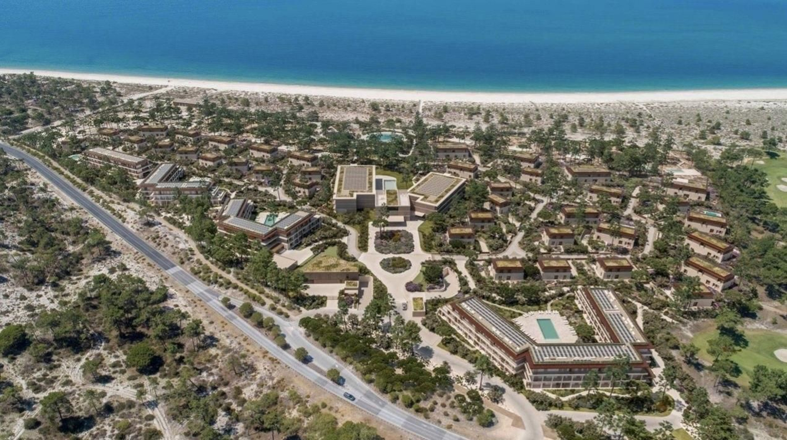 Fotografía aérea de Comporta, donde se llevará a cabo el desarrollo urbanístico