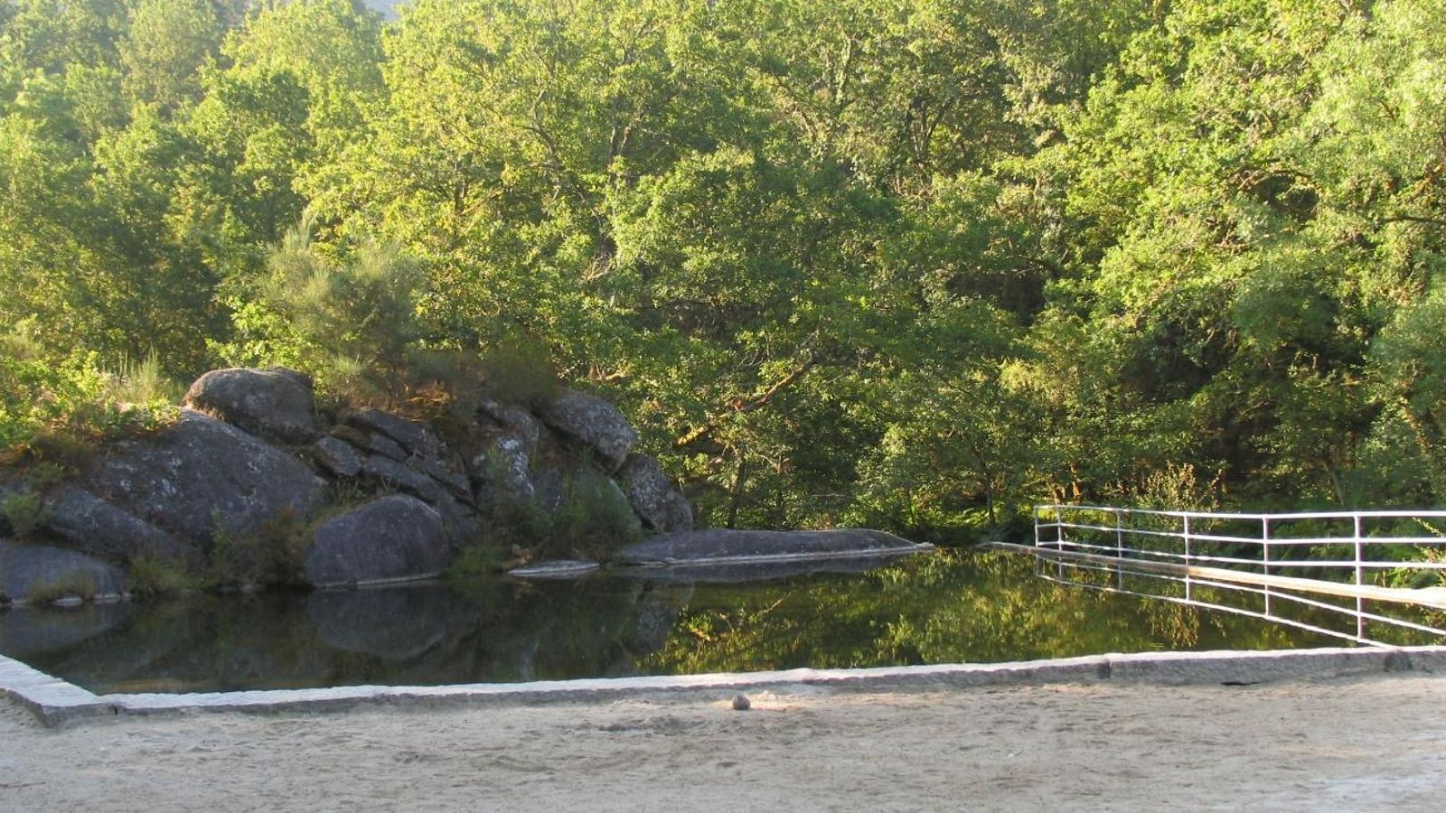 Playa fluvial de Avión, Ourense.