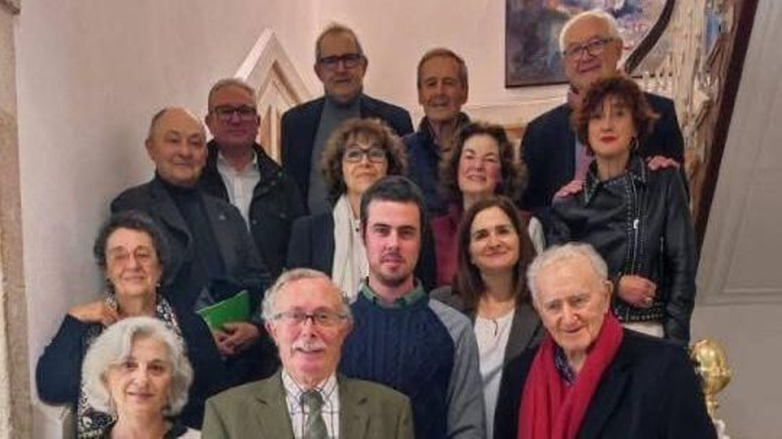 A foto de familia da Fundación Penzol tralo último pleno.