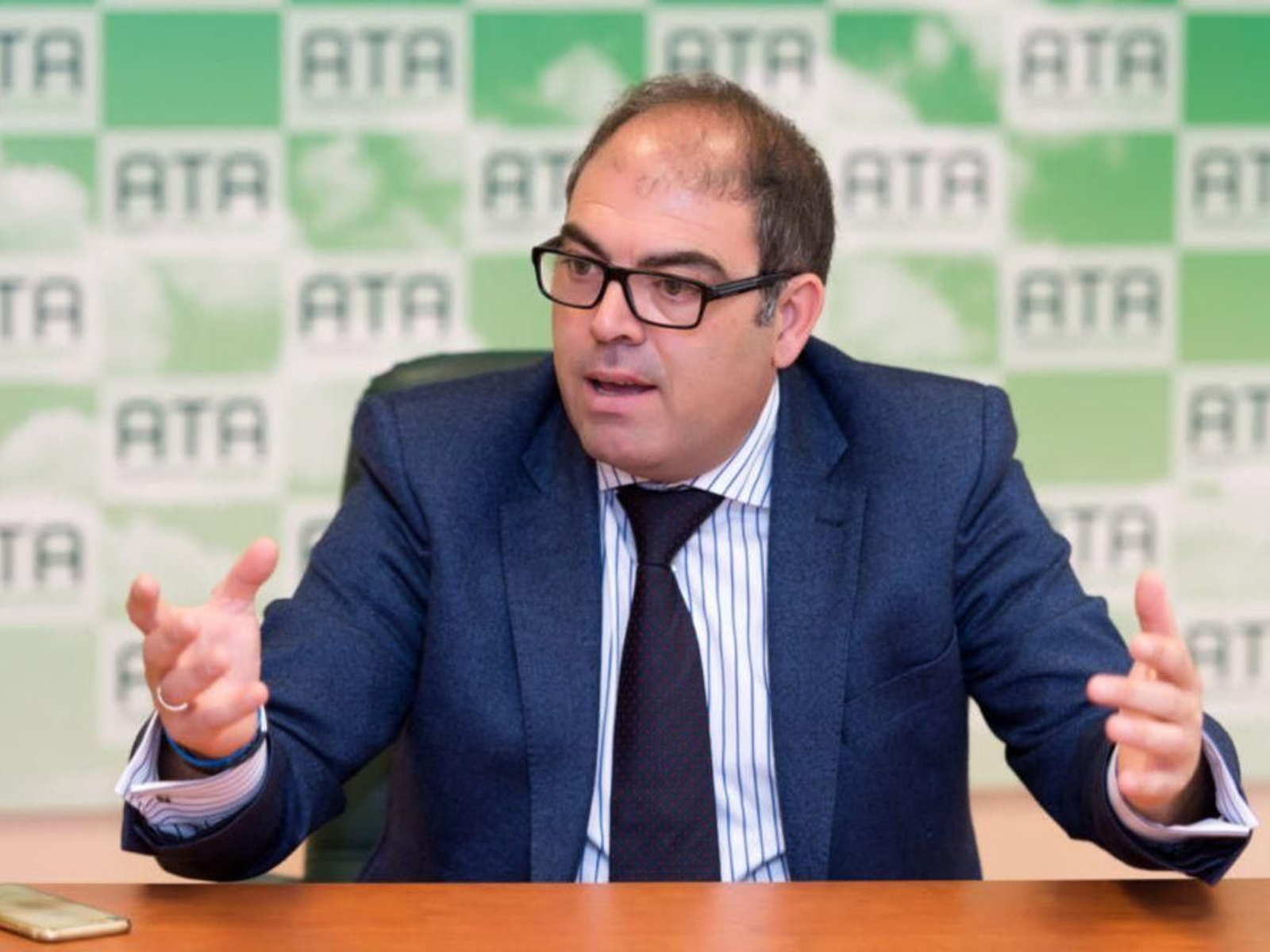 El presidente de la asociación de autónomos ATA, Lorenzo Amor, en un acto reciente.