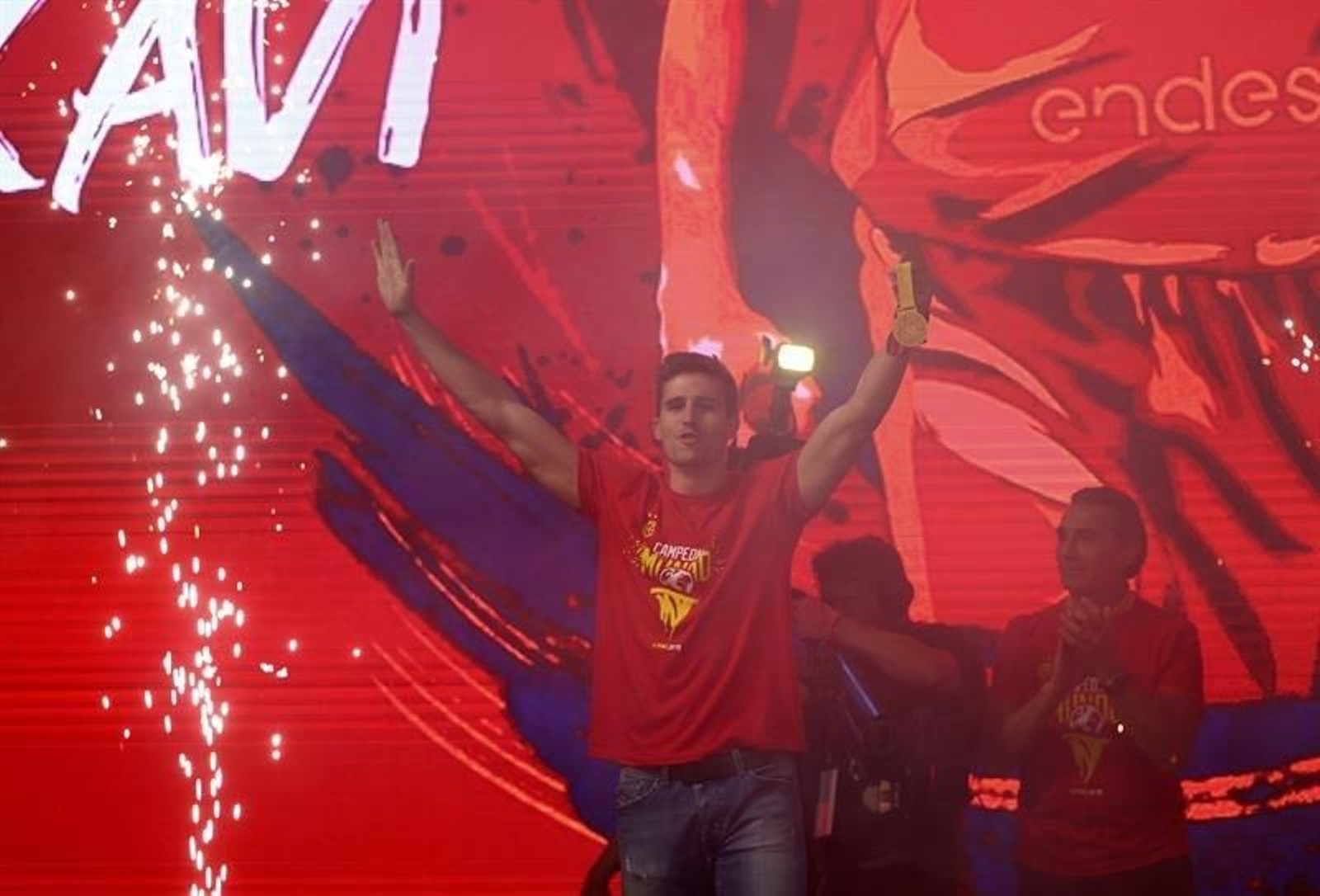 La celebración de la selección Española por el Mundial de Baloncesto