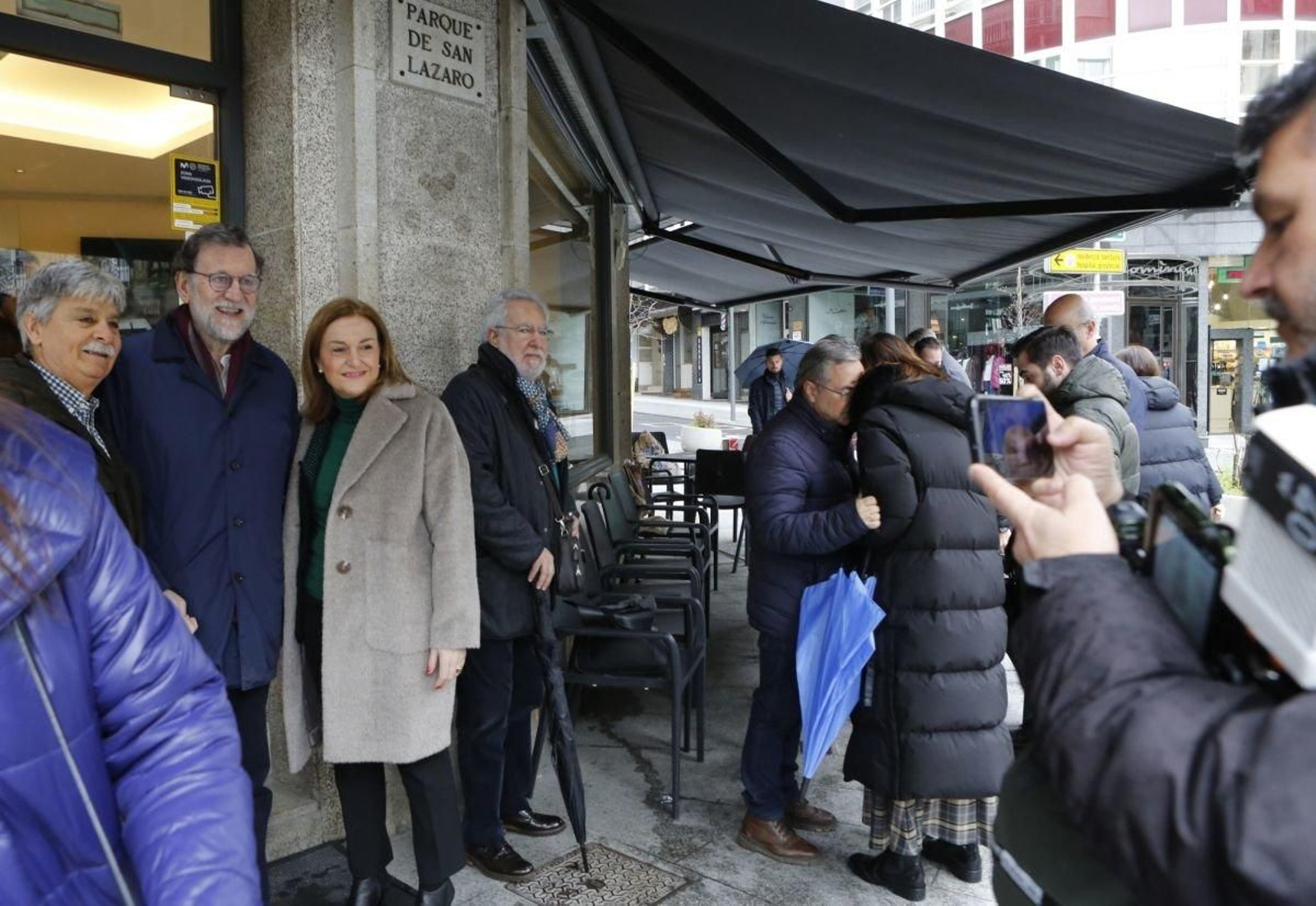 Mariano Rajoy, este domingo con Elena Rivo.