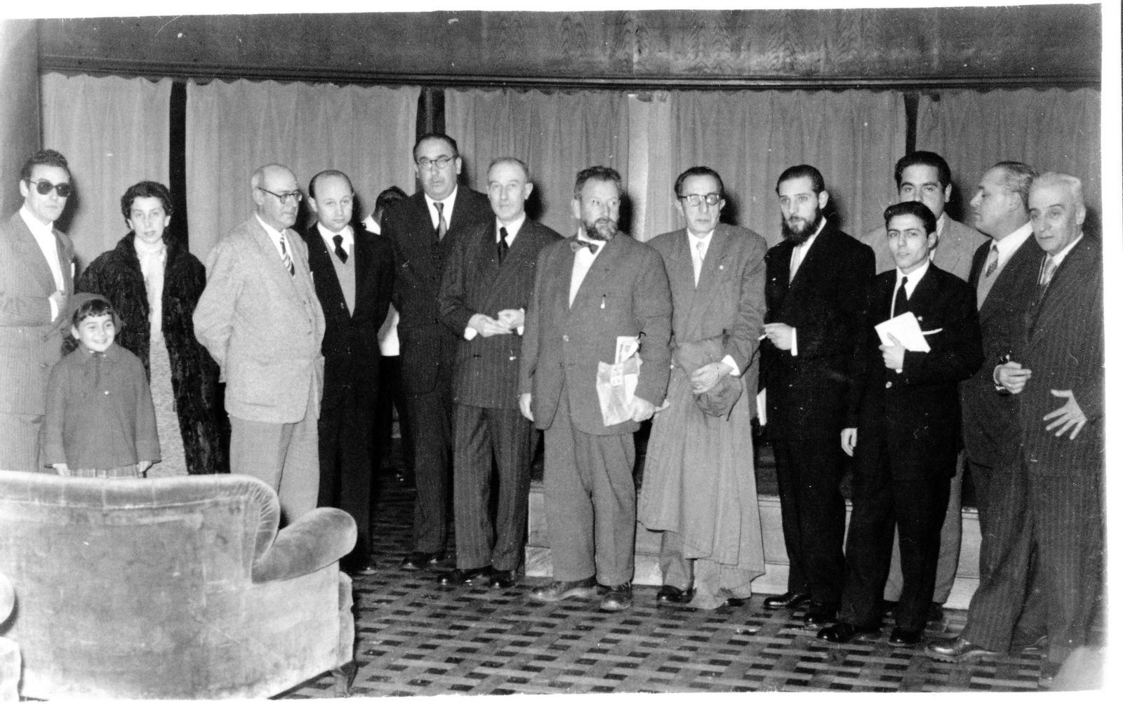 Periodistas de Vigo en los años 50 del pasado siglo.