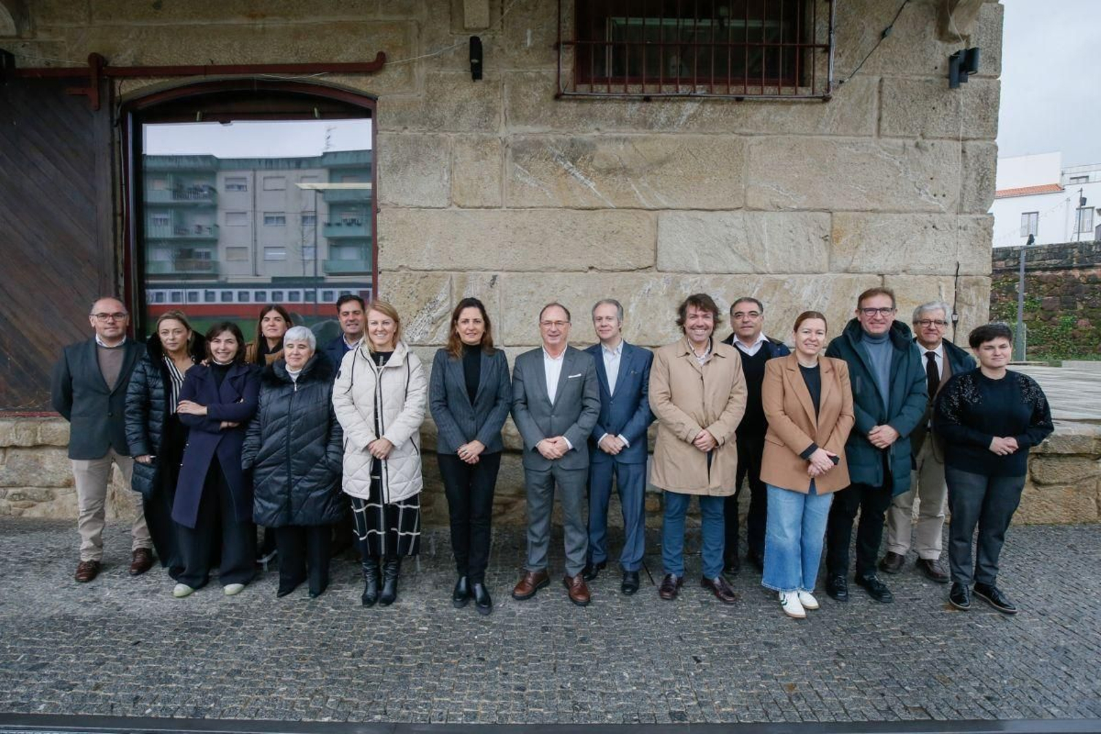 Los miembros de la AECT tras la reunión en la que acordaron el presupuesto.