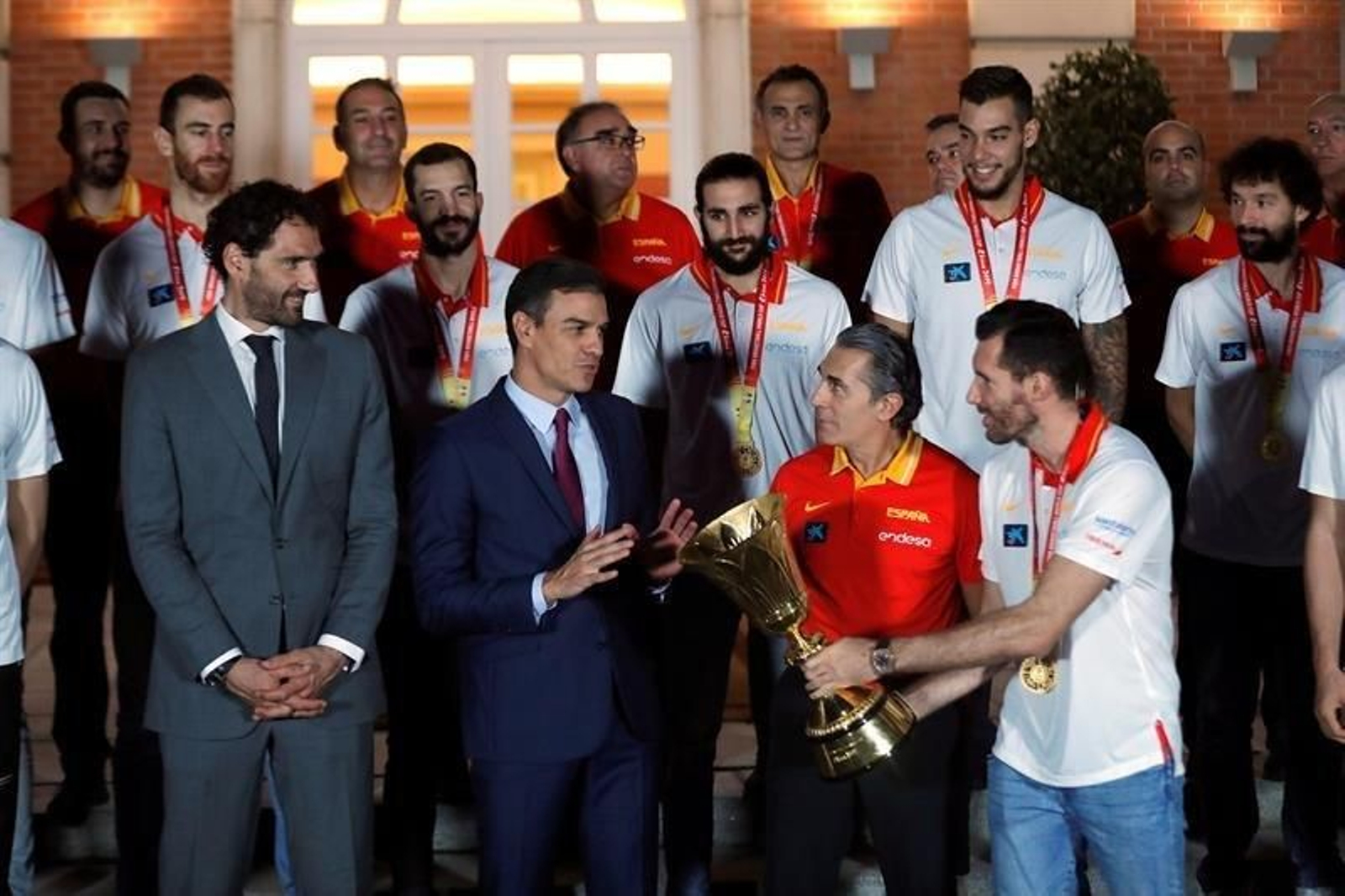 La celebración de la selección Española por el Mundial de Baloncesto