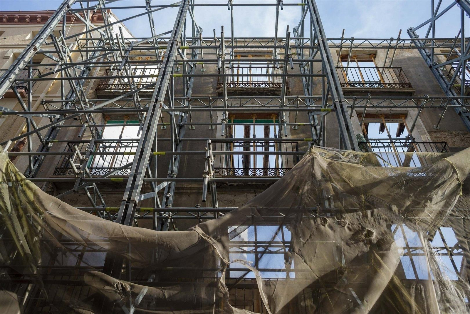 Imagen de archivo de un andamio. // EP