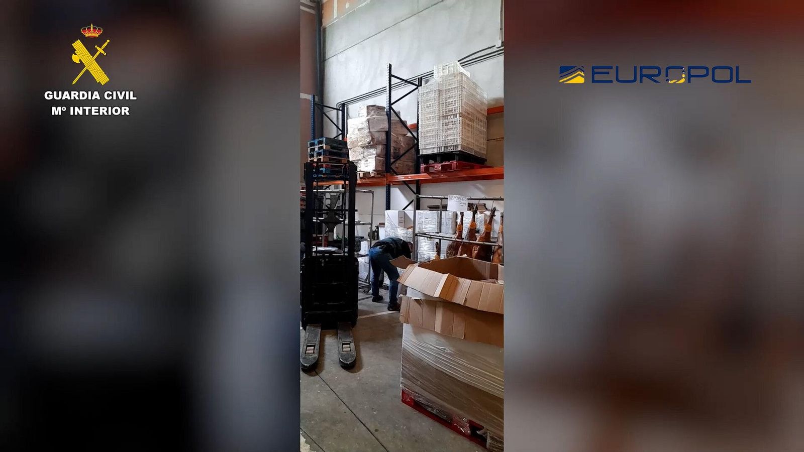 Almacenaje de productos alimenticios ilícitos