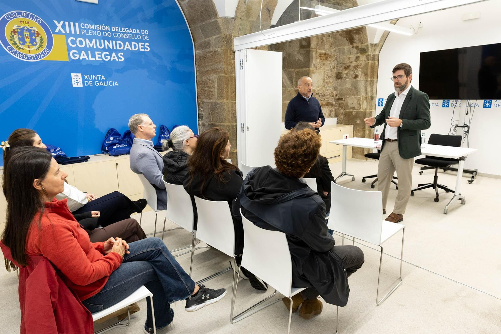 Visita de la delegación de la Asociación de Empresarios Galegos do Uruguai (AEGU)