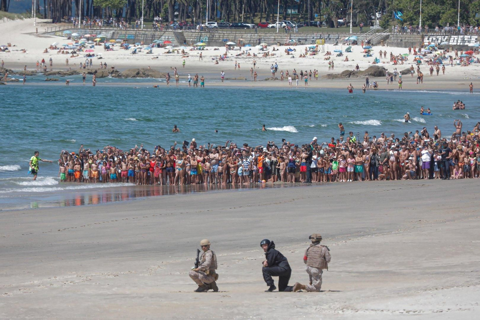 Exhibición flota Dédalo 24 en Samil.