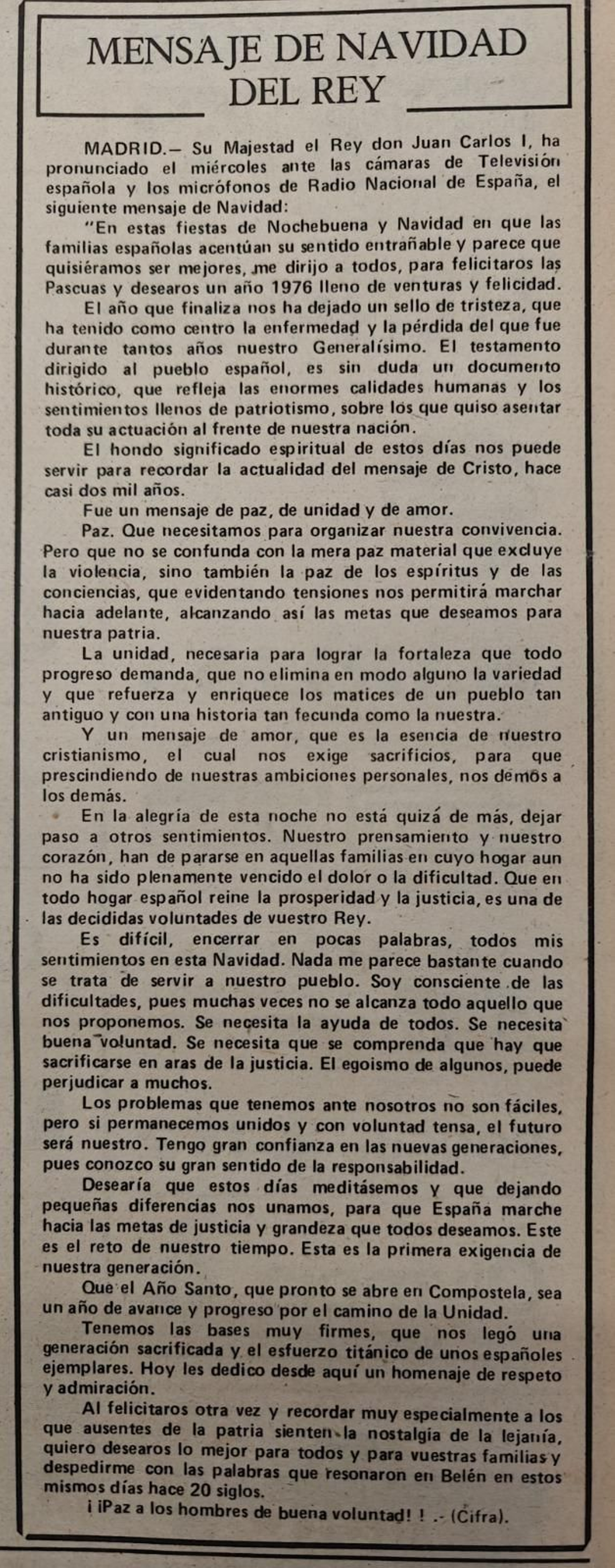 Recorte de la época.