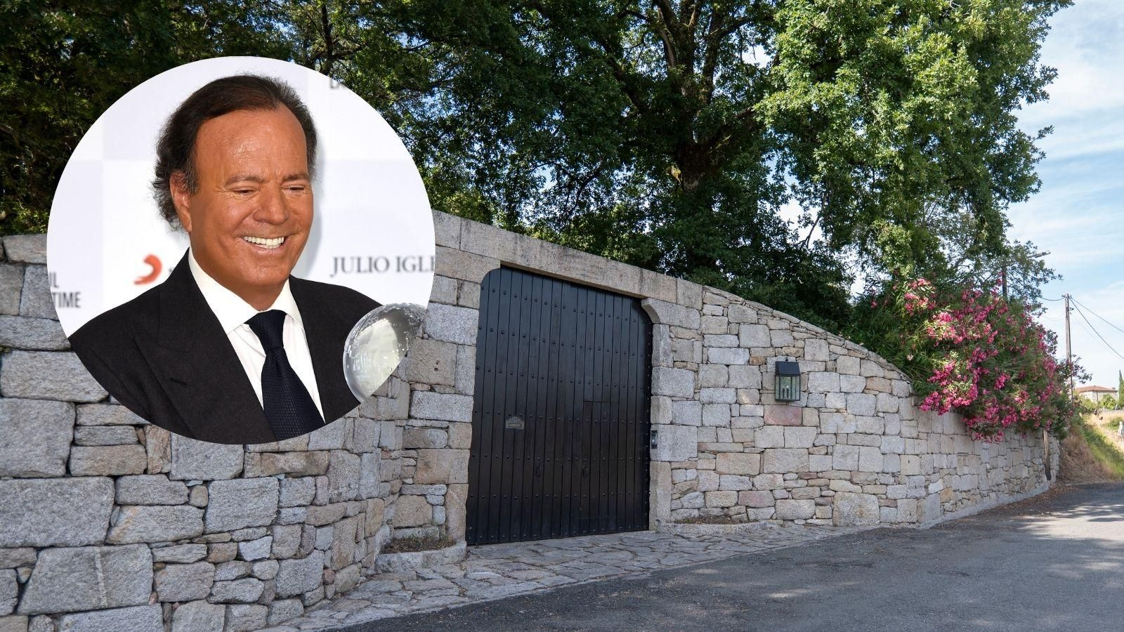 La puerta de la casa de Julio Iglesias, este jueves