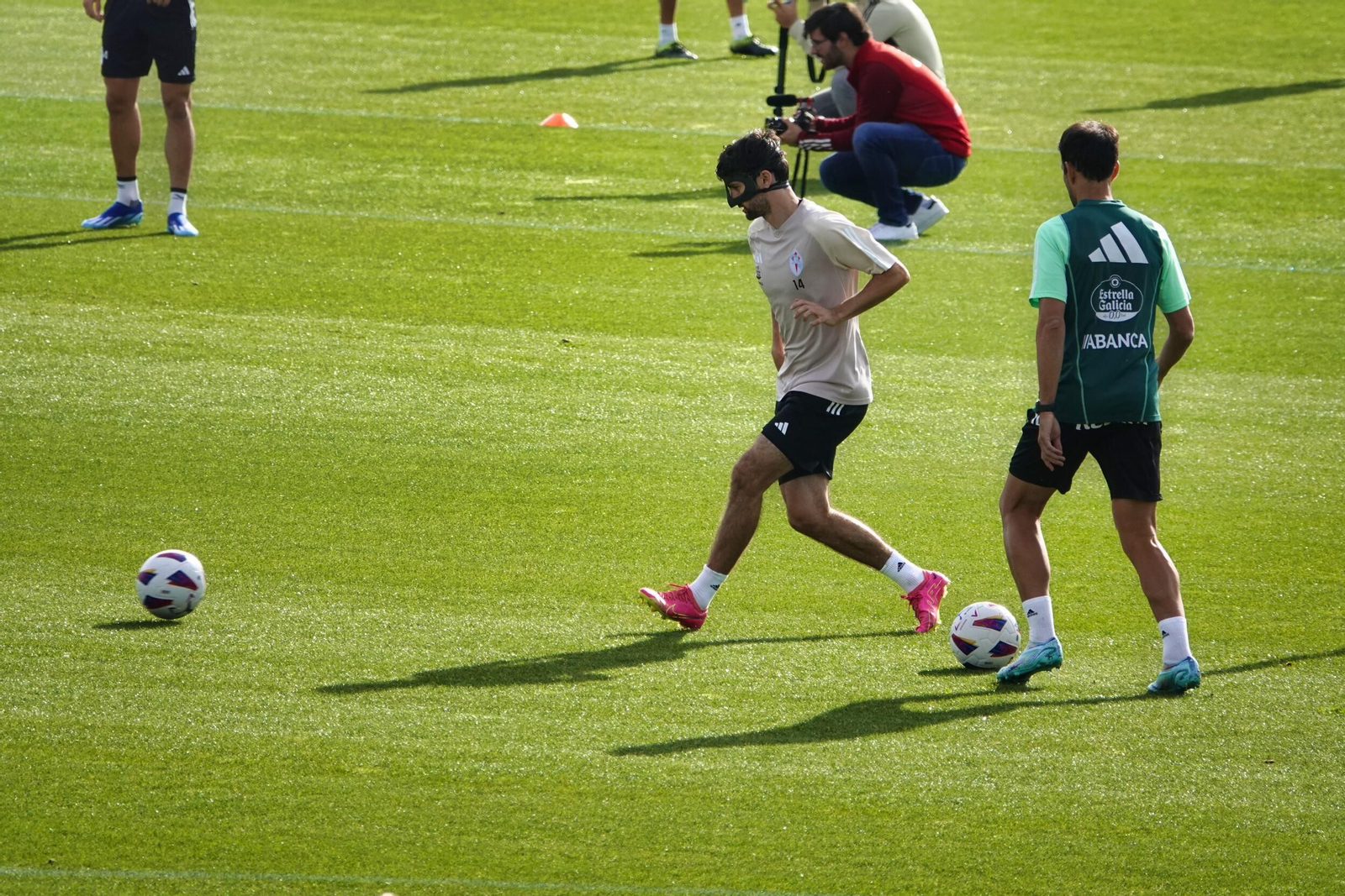 Entrenamiento del Celta en Mos.