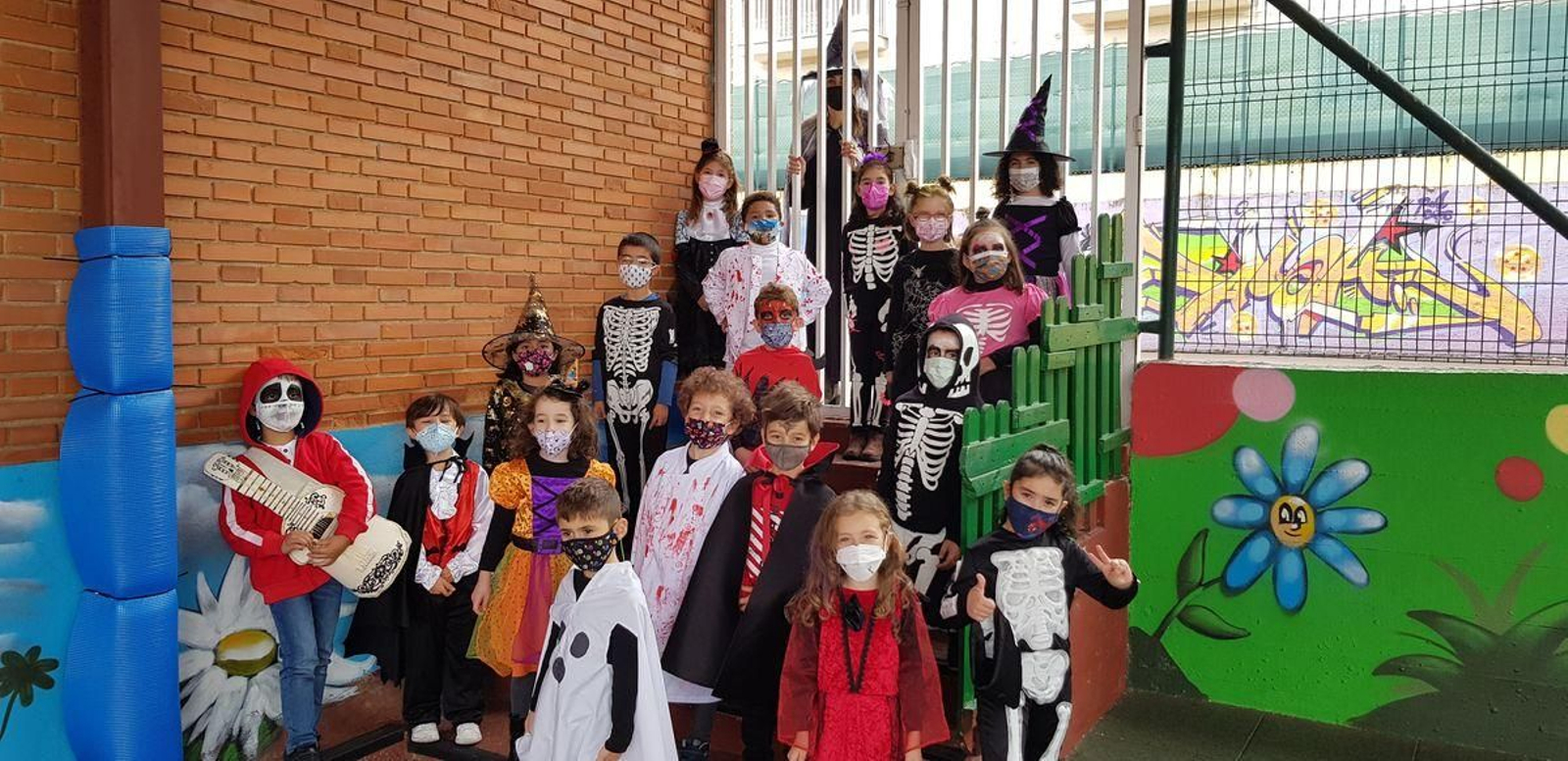 A Inmaculada. Ó cole chegaron todo tipo de personaxes.