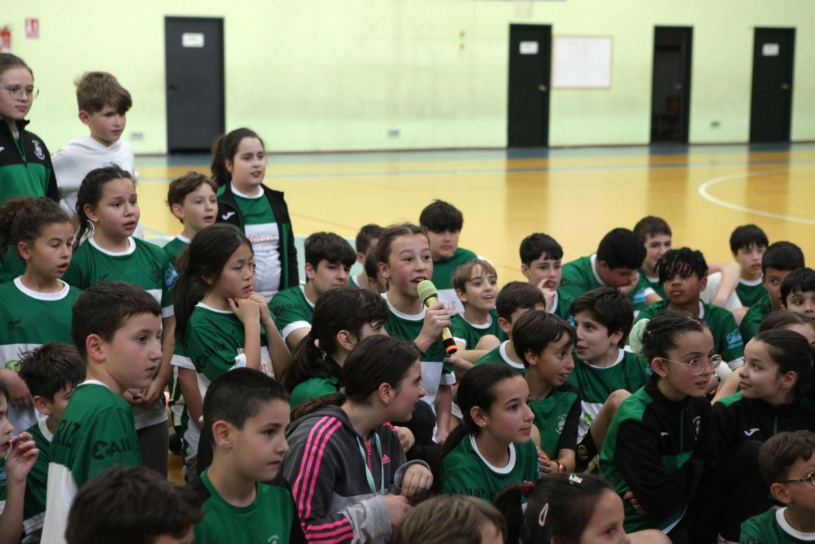 Algunos de los pequeños jugadores  del CB Allariz