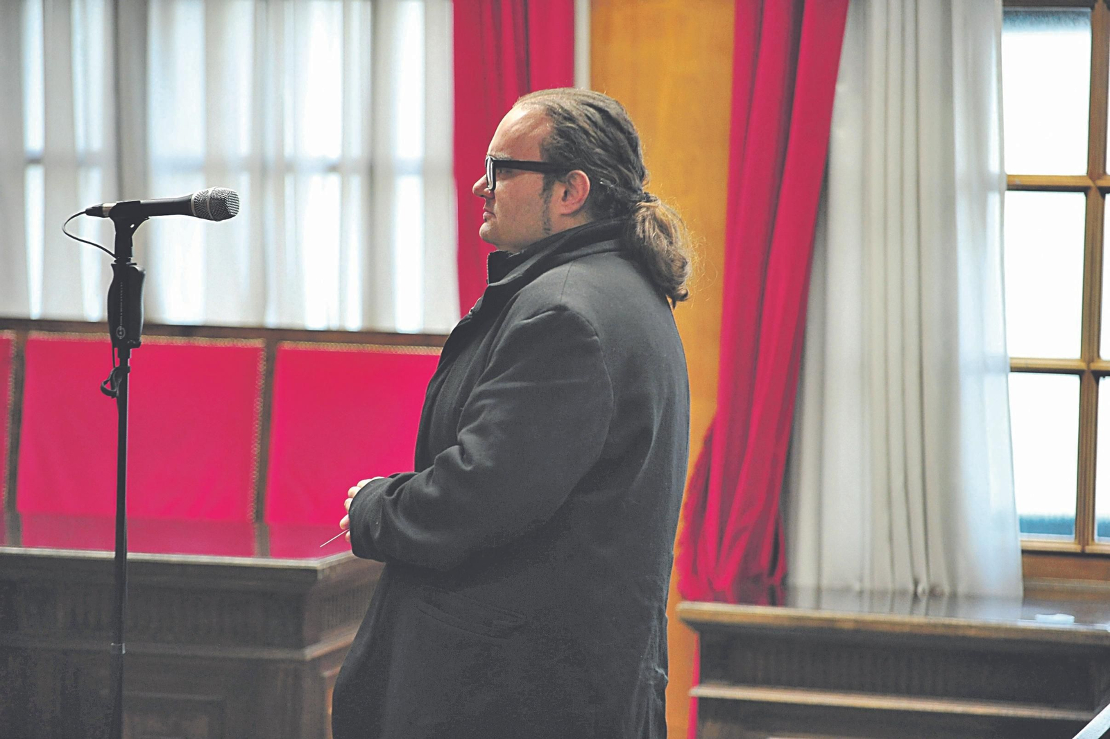 Pablo Miguel F.D.S., en la vista del 1 de abril en la Audiencia de Ourense.