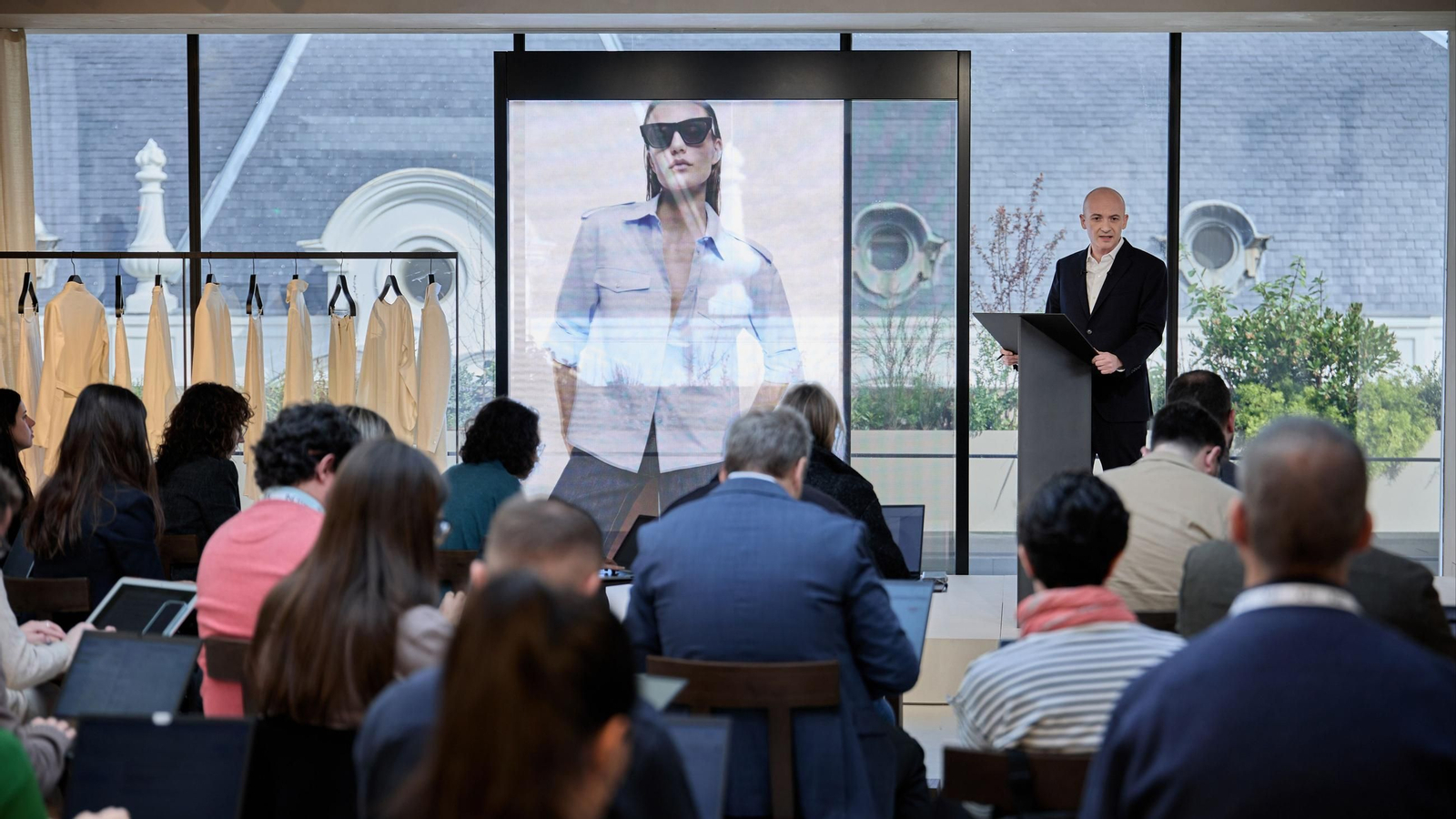 Óscar García Maceiras durante la rueda de prensa de este miércoles