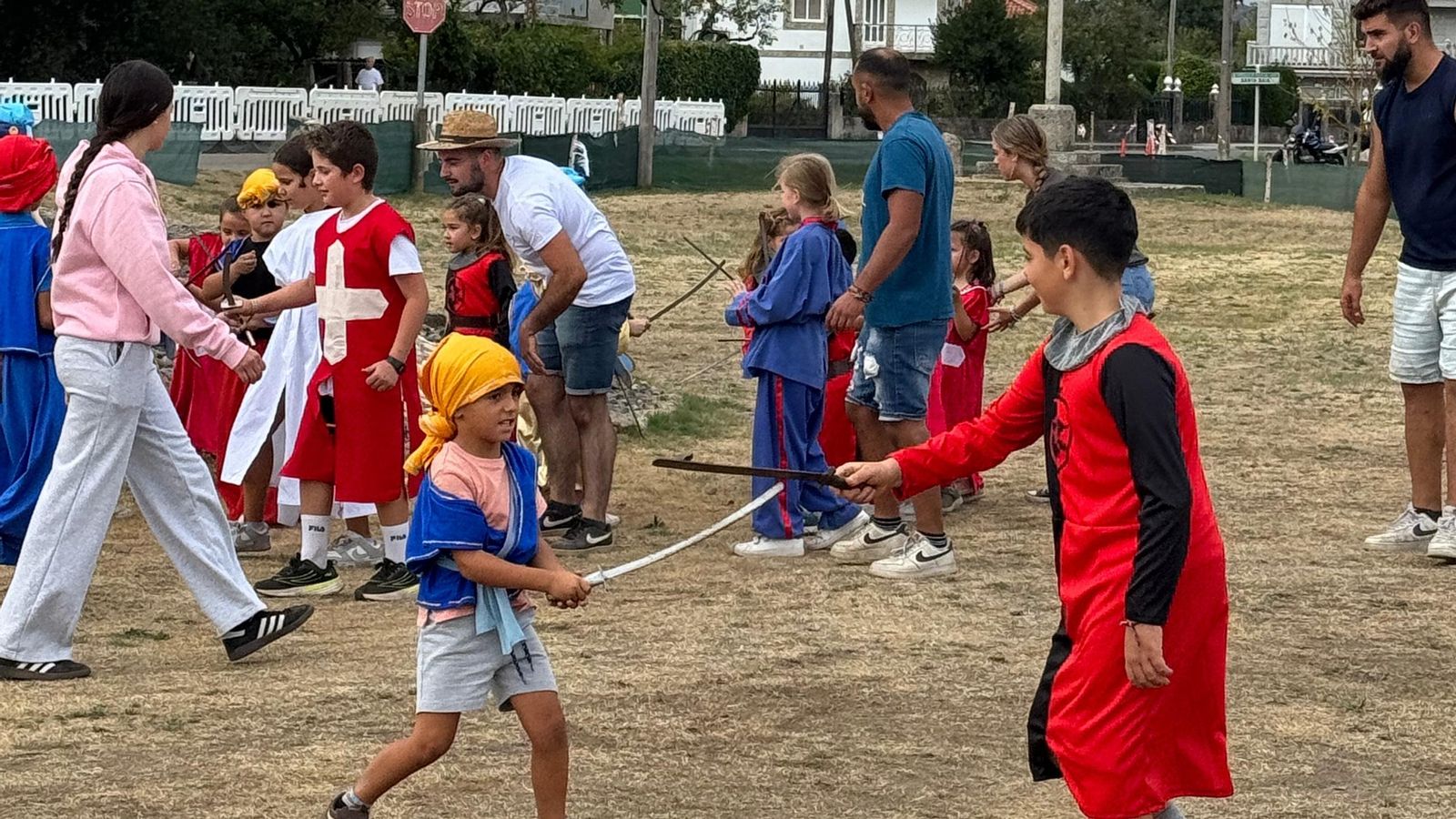 A batalla en miniatura foi igual de vistosa.