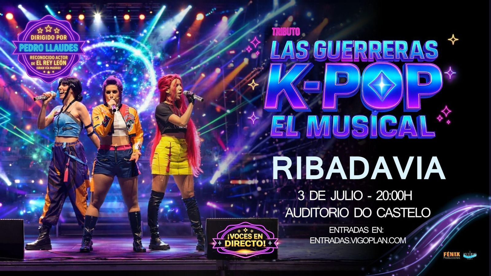 "Guerreras K-Pop: El Musical" llega a Ribadavia el 3 de julio